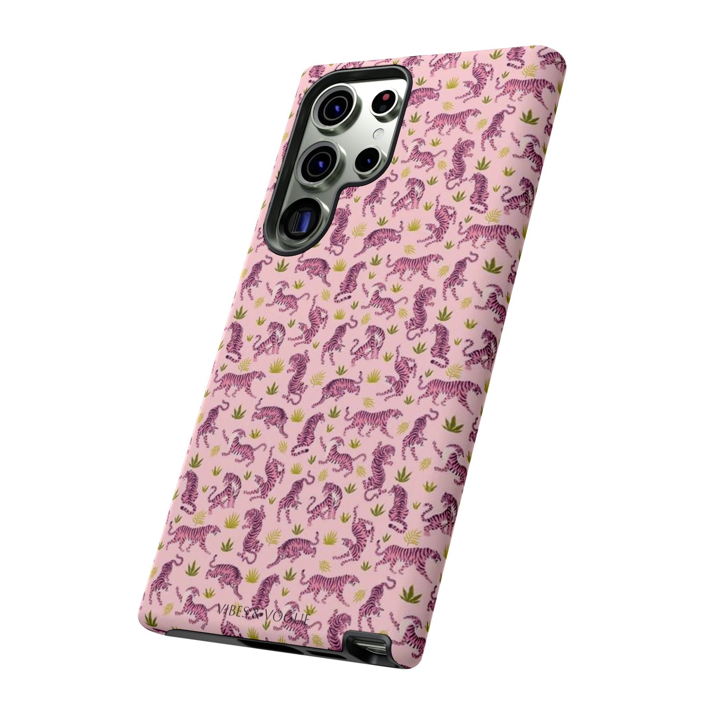 Pink Tiger Pattern Phone Case - Tough Cases