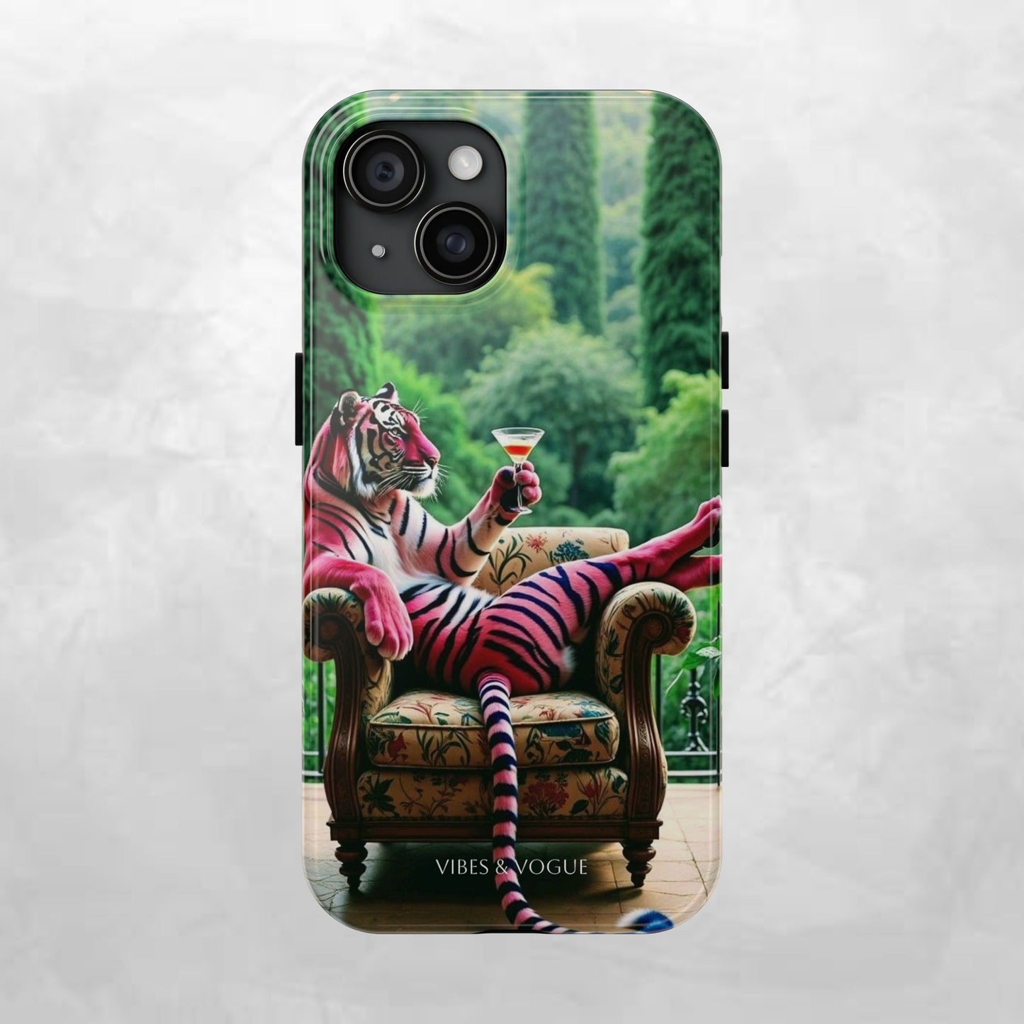 Relaxed Tiger Phone Case | Tough Case for Animal Lovers, Unique Gift for Friends, Stylish Tech Accessories, Fun Phone Cover, Vibrant Design
