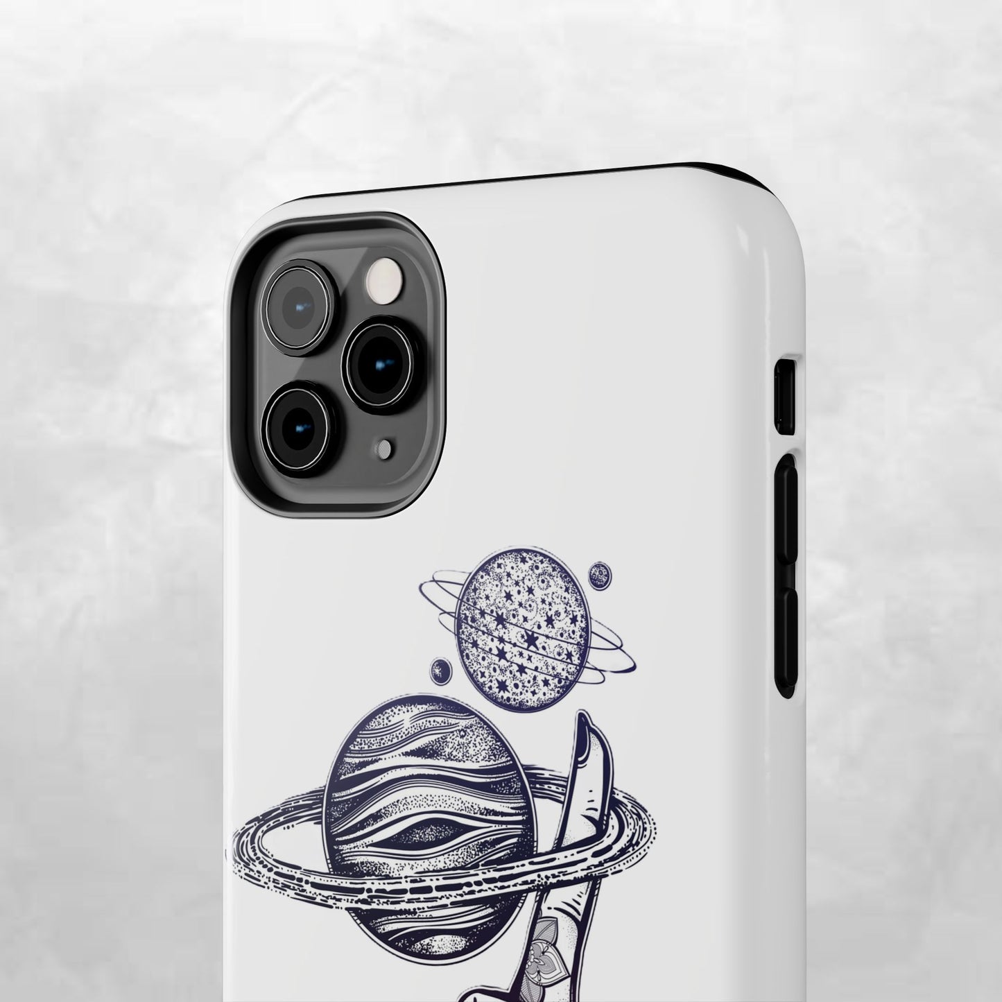 Cosmic Tattoo Phone Case, Unique Galaxy Cell Phone Cover, Gift for Astronomers, Trendy Space Phone Protector, Birthday and Holiday Gift