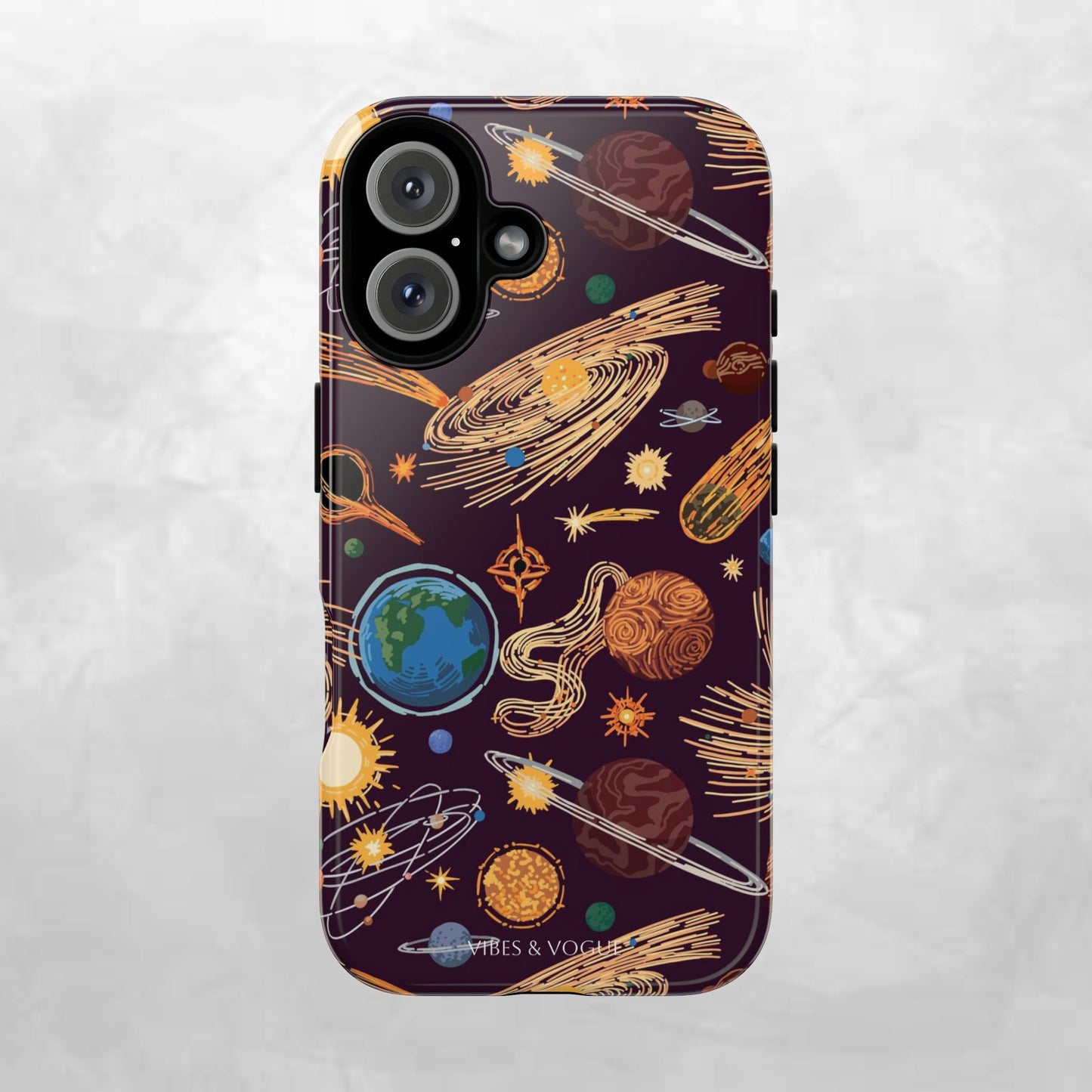 Space-Themed Phone Case - Cosmic Galaxy Design, Durable Protective Cover, Unique Gift, Celestial Lover's Accessory