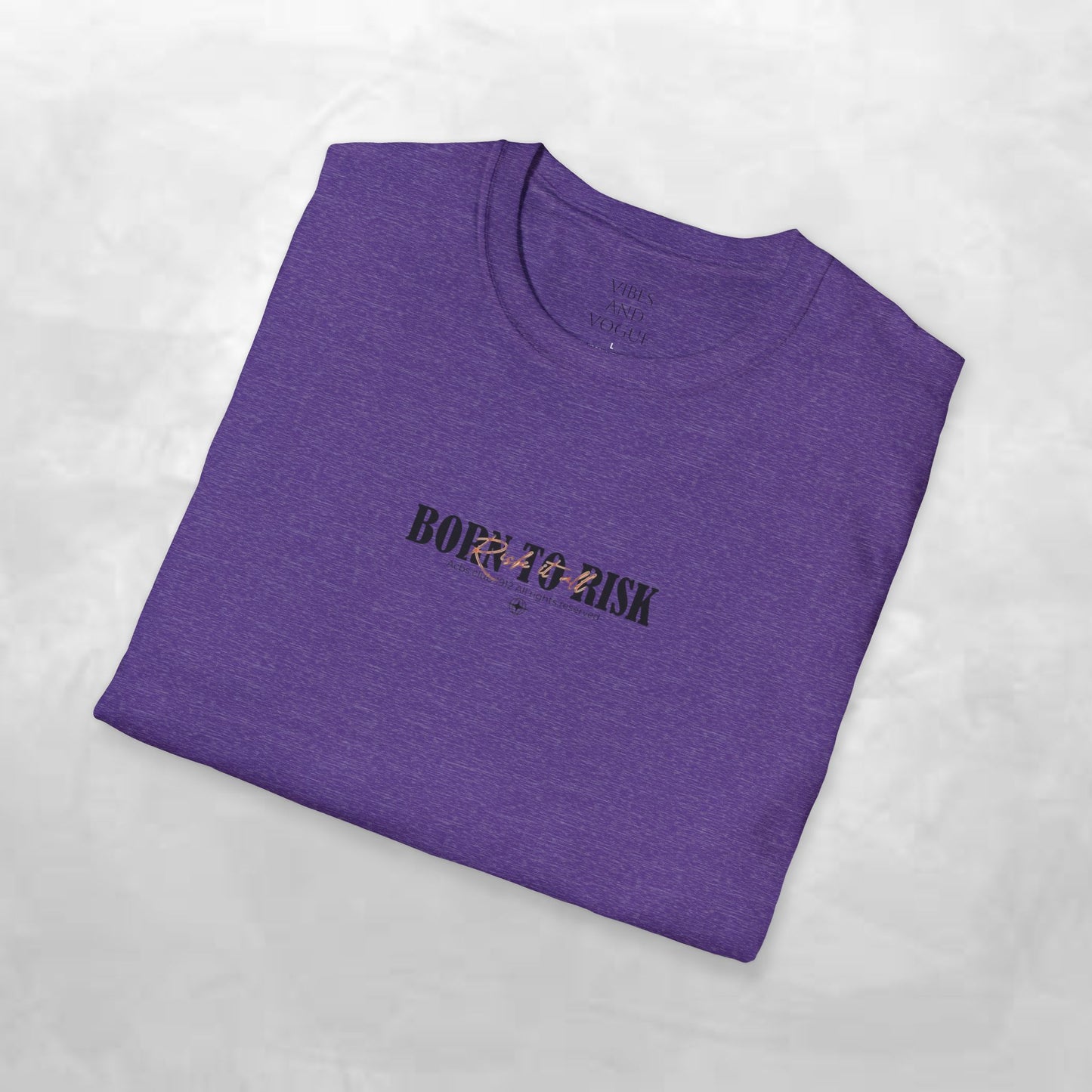 Born to Risk T-Shirt — Minimalist Motivational Graphic Tee