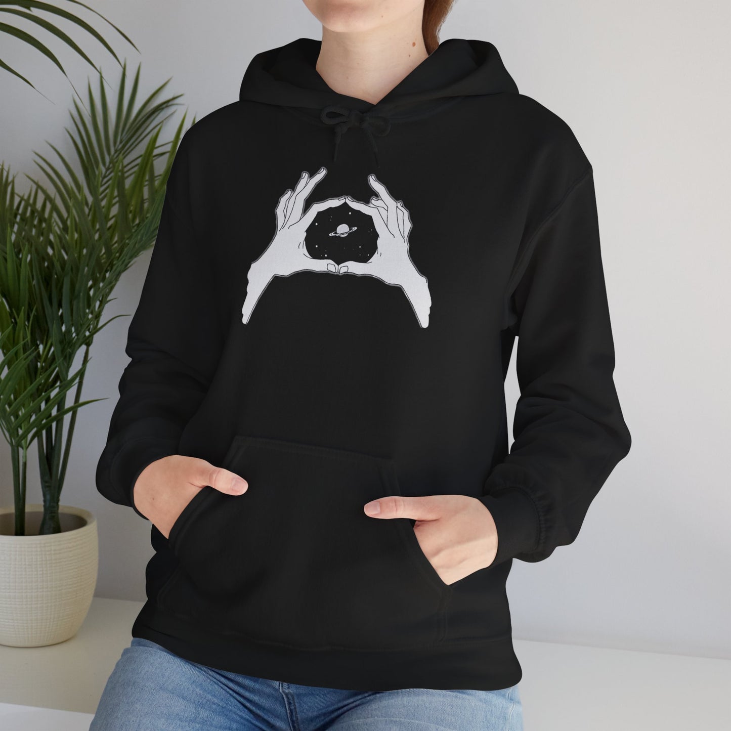 Artistic Hands Unisex Hooded Sweatshirt - Cozy Gift for Art Lovers, Black Hoodie, Unique Graphic Sweatshirt, Stylish Everyday Wear, [...]
