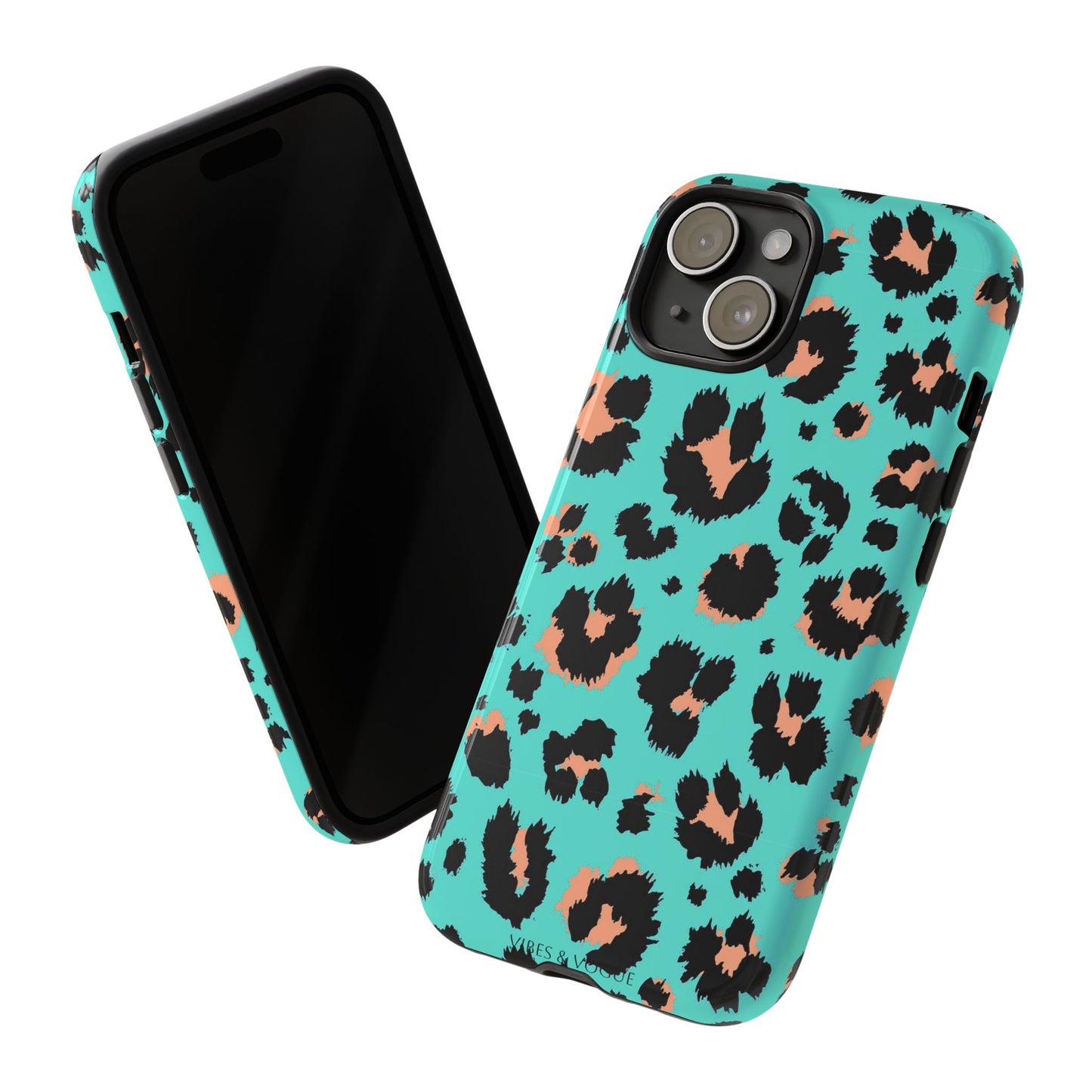 Leopard Print Phone Case, Tough Phone Case, Wild Style Accessory, Animal Print Cover, Stylish Phone Protection