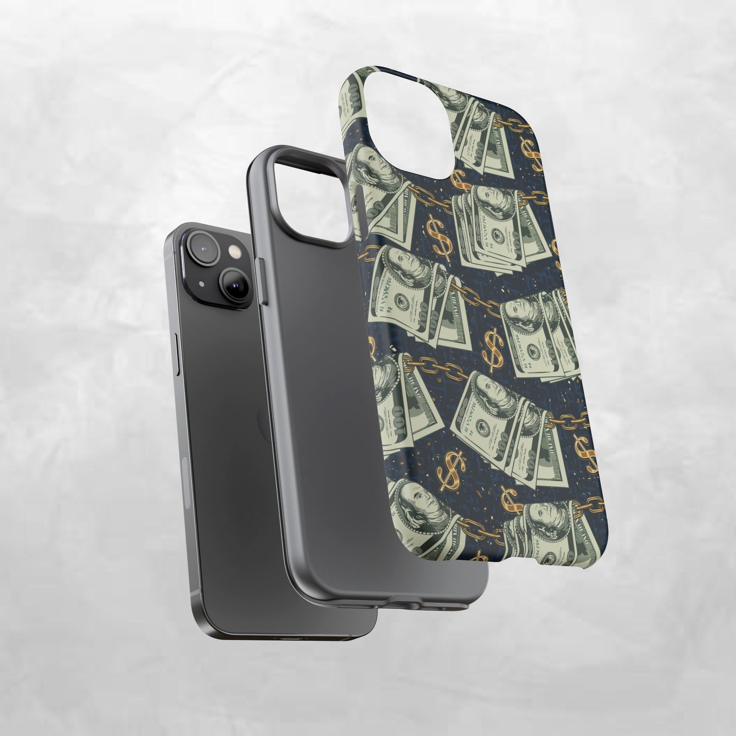 Money Motivation Phone Case, Tough Cases for iPhone, Money Design Phone Accessory, Trendy Tech Gifts, Unique Phone Cover