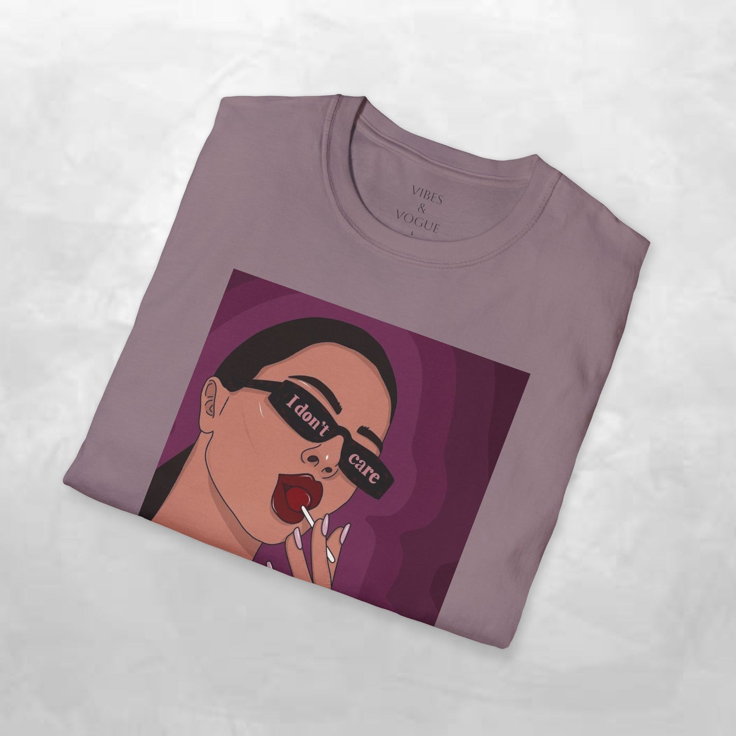 I Don't Care Graphic Unisex Softstyle T-Shirt – Casual Chic for Everyday Wear