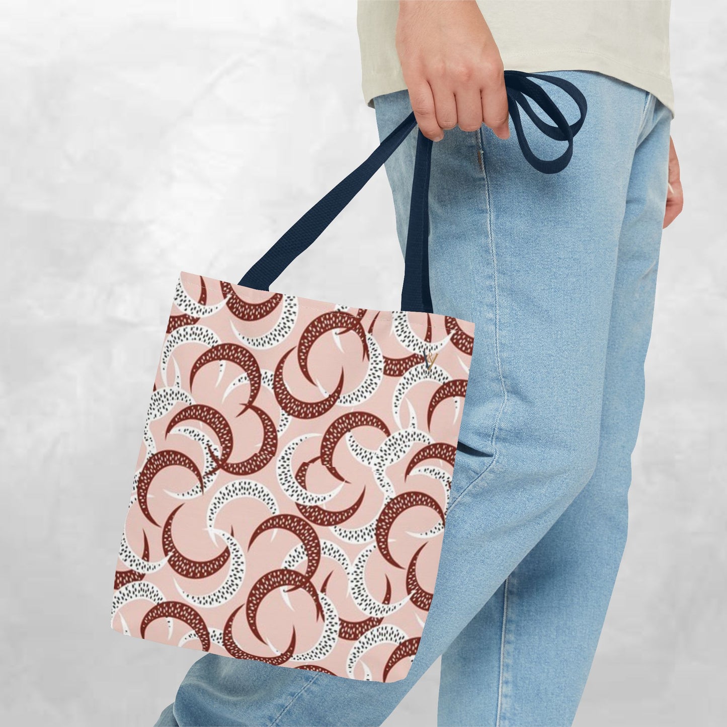 Chic Patterned Tote Bag, Stylish Grocery Bag, Reusable Shopping Tote, Eco-Friendly Handbag, Casual Daily Accessories