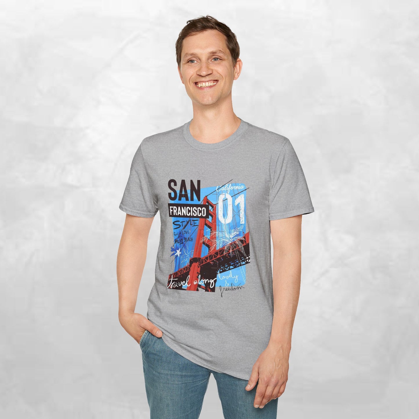 San Francisco Golden Gate Bridge Graphic T-Shirt — City Travel Tee