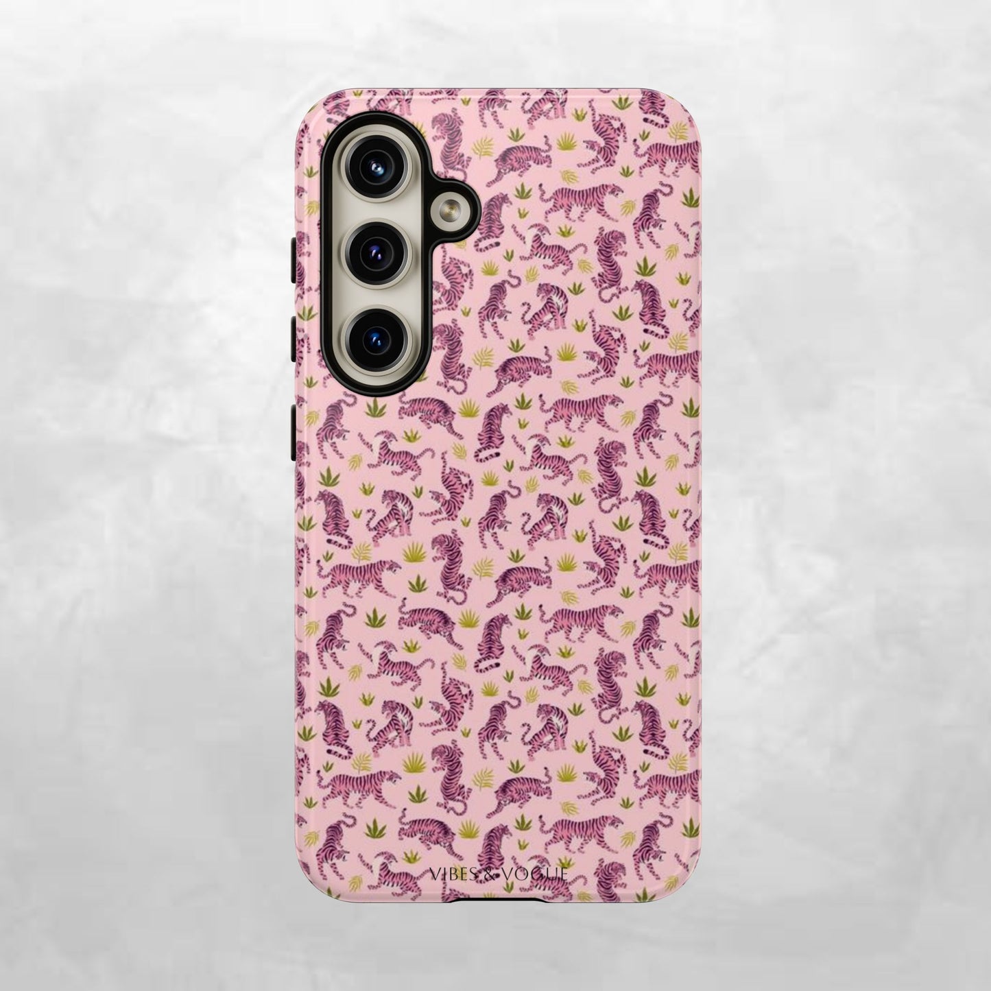 Pink Tiger Pattern Phone Case - Tough Cases