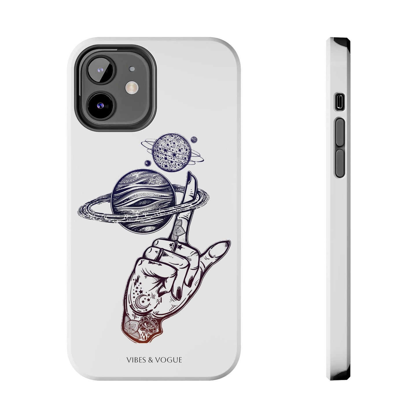 Cosmic Tattoo Phone Case, Unique Galaxy Cell Phone Cover, Gift for Astronomers, Trendy Space Phone Protector, Birthday and Holiday Gift