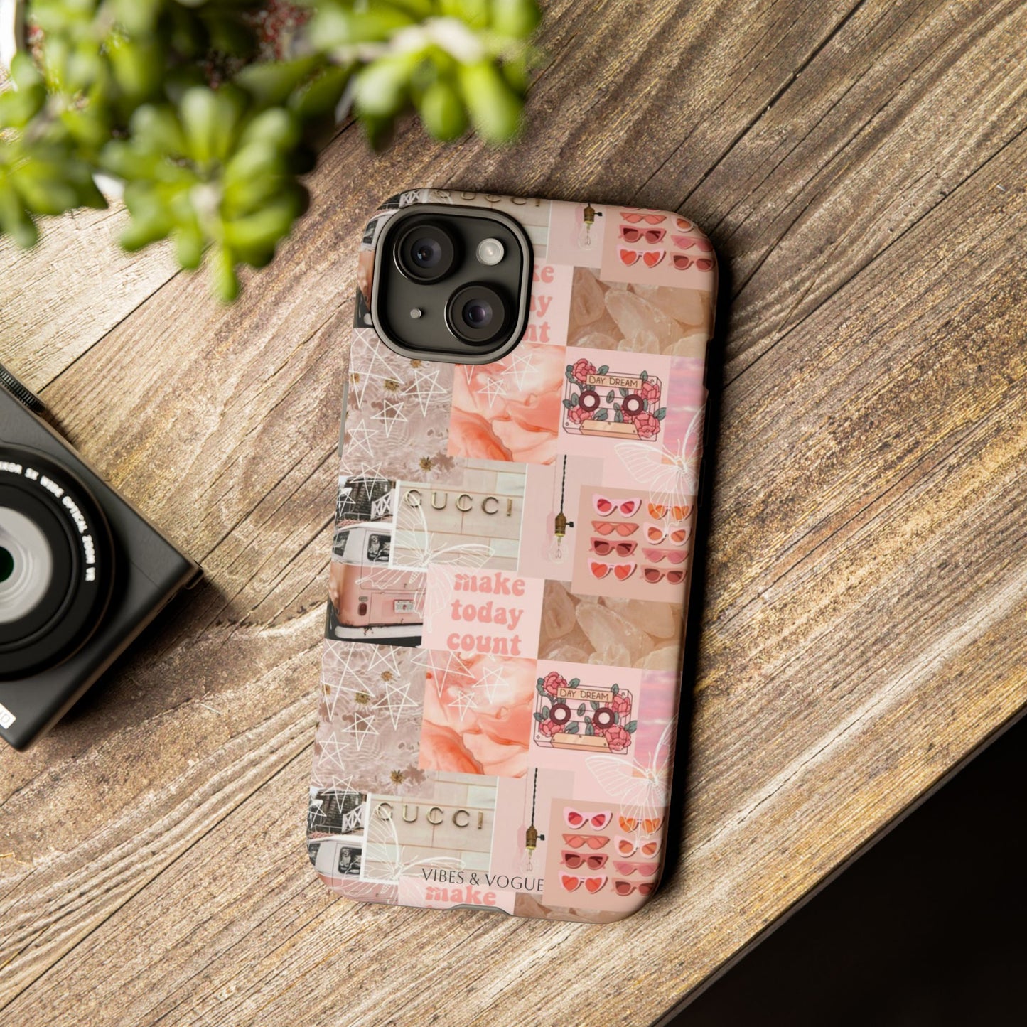 Stylish Phone Case for Trendsetters, Customizable Smartphone Cover, Vibes & Vogue Design, Floral Aesthetic Gift, Unique Tech Accessory