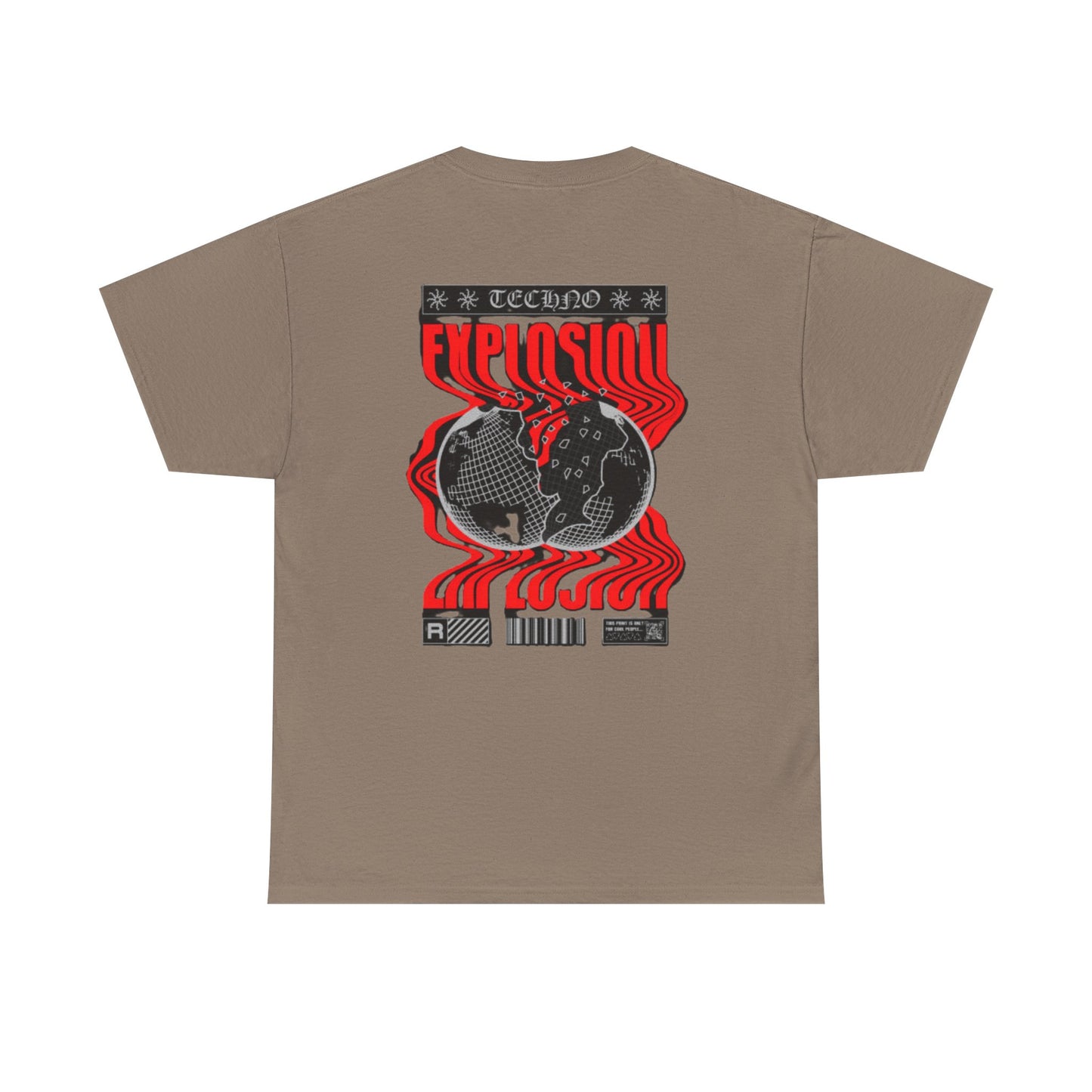 Graphic Tee for Music Lovers, Retro Explosion Design, Unisex Cotton Shirt, Perfect for Festivals, Concerts, Gift Idea