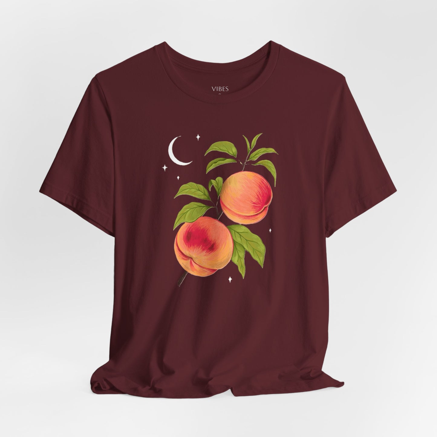 Peachy Summer Vibes Tee - Unisex Jersey Short Sleeve Shirt, Casual Wear, Gift for Her, Summer Fashion, Peach Design, Birthday Gift