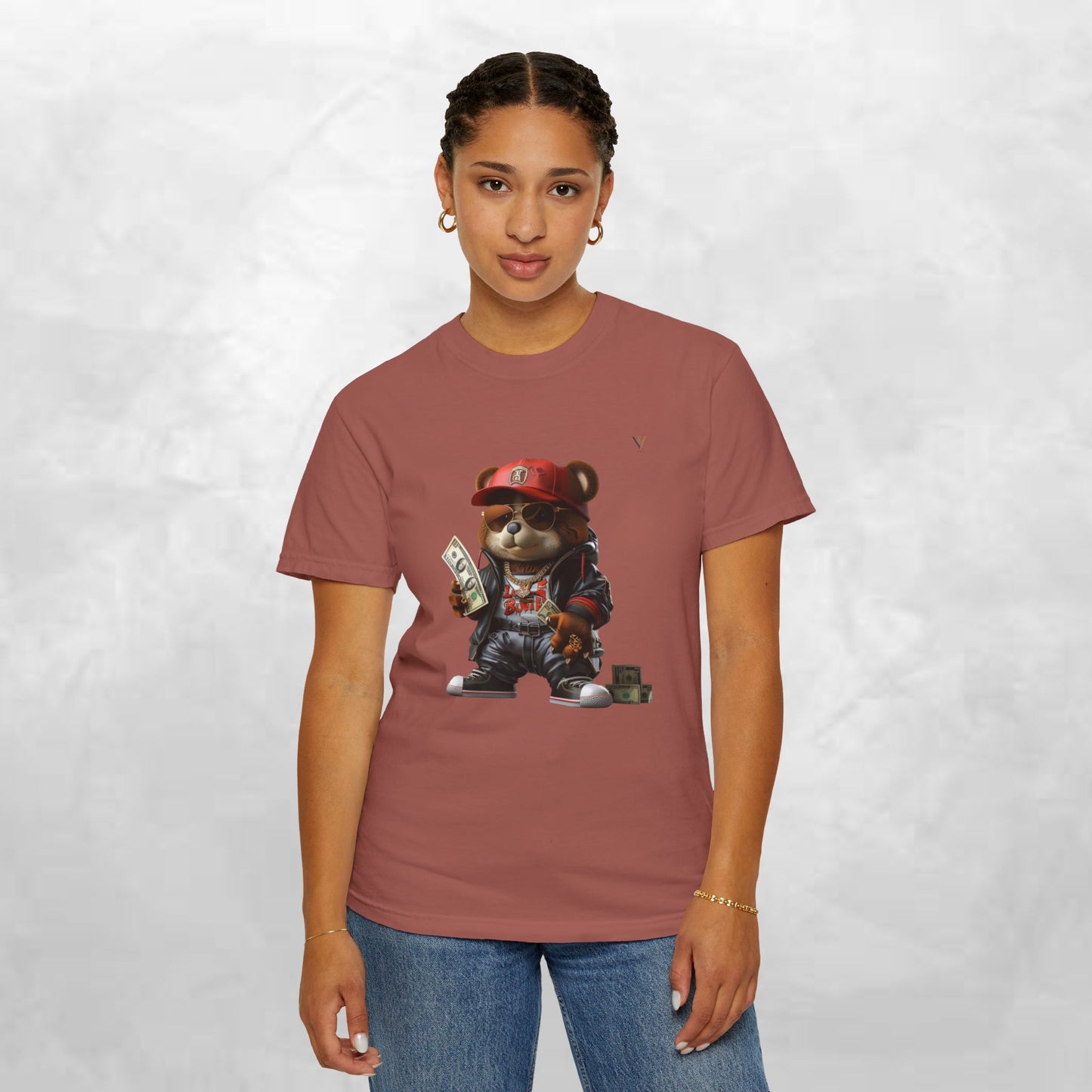 Urban Graffiti Bear T-Shirt, Streetwear Tee, Unisex Graphic Tee, Casual Wear, Gift for Hip-Hop Lovers, Fun and Trendy Fashion