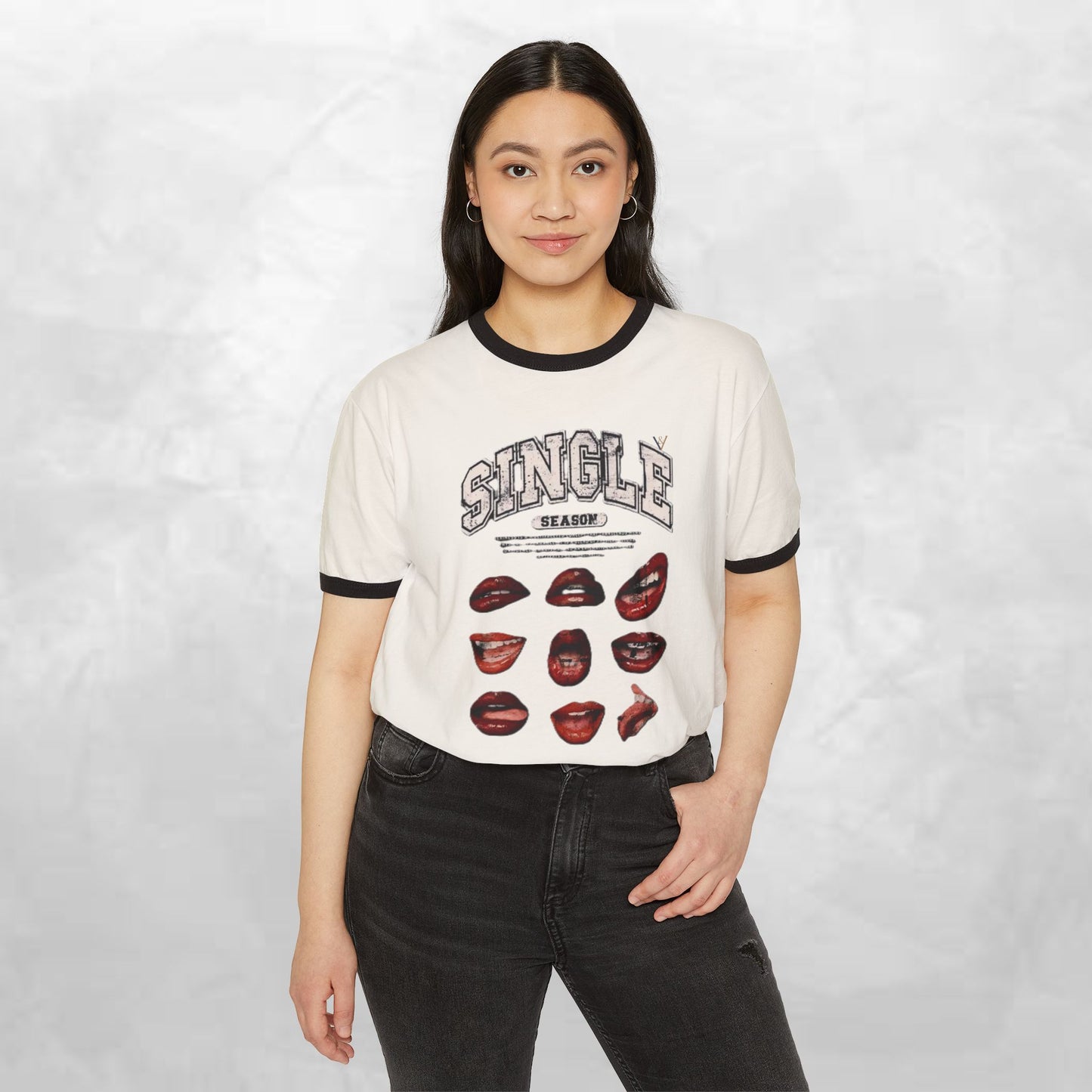 Retro Vibes & Vogue Unisex Cotton Ringer T-Shirt