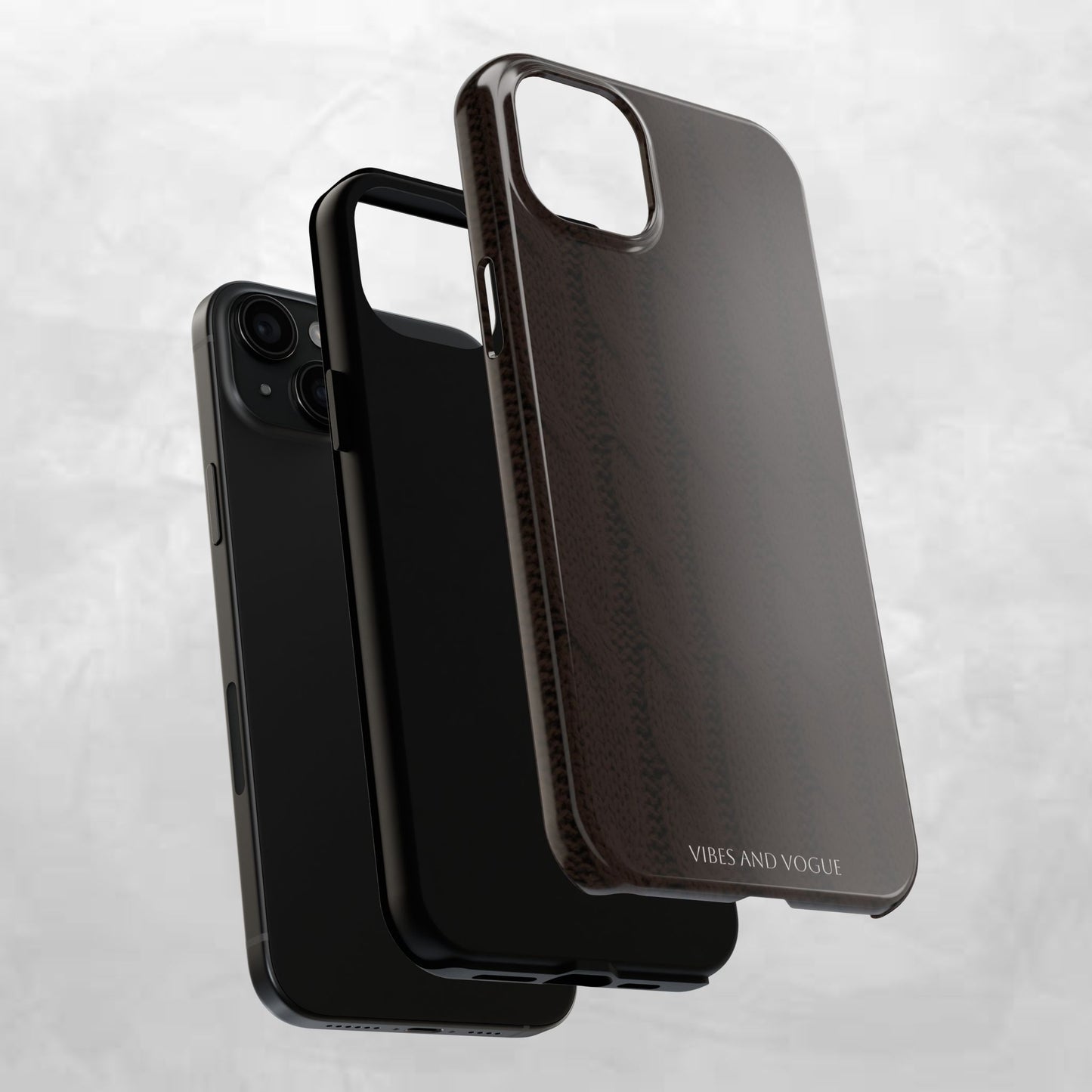 Cable Knit Chocolate Tough Phone Case — Vibes and Vogue Protective Cover
