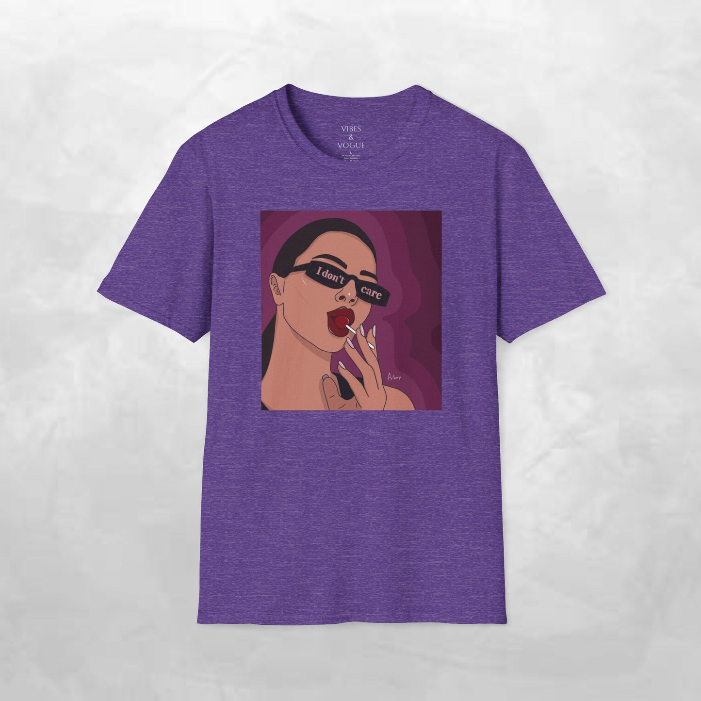 I Don't Care Graphic Unisex Softstyle T-Shirt – Casual Chic for Everyday Wear