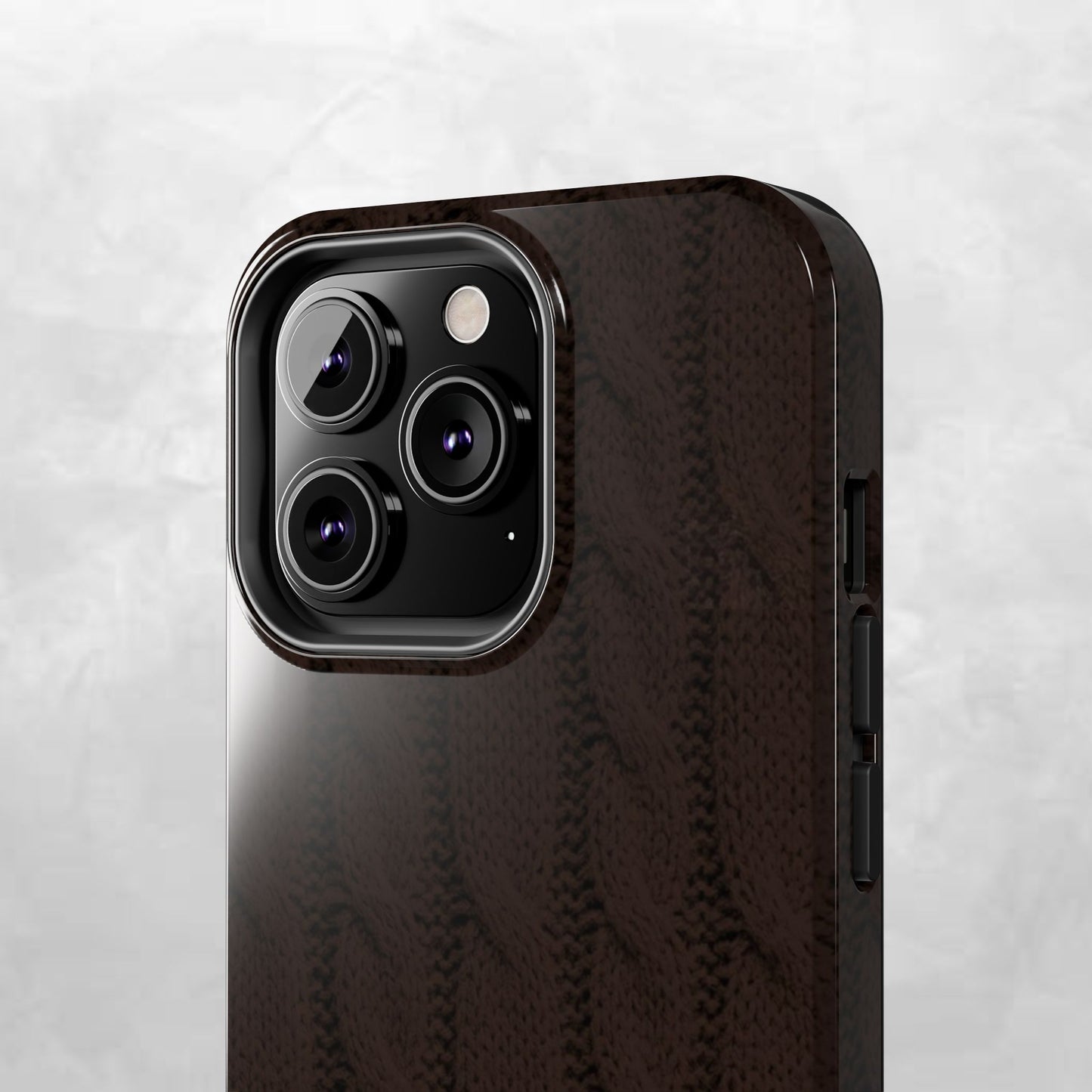 Cable Knit Chocolate Tough Phone Case — Vibes and Vogue Protective Cover