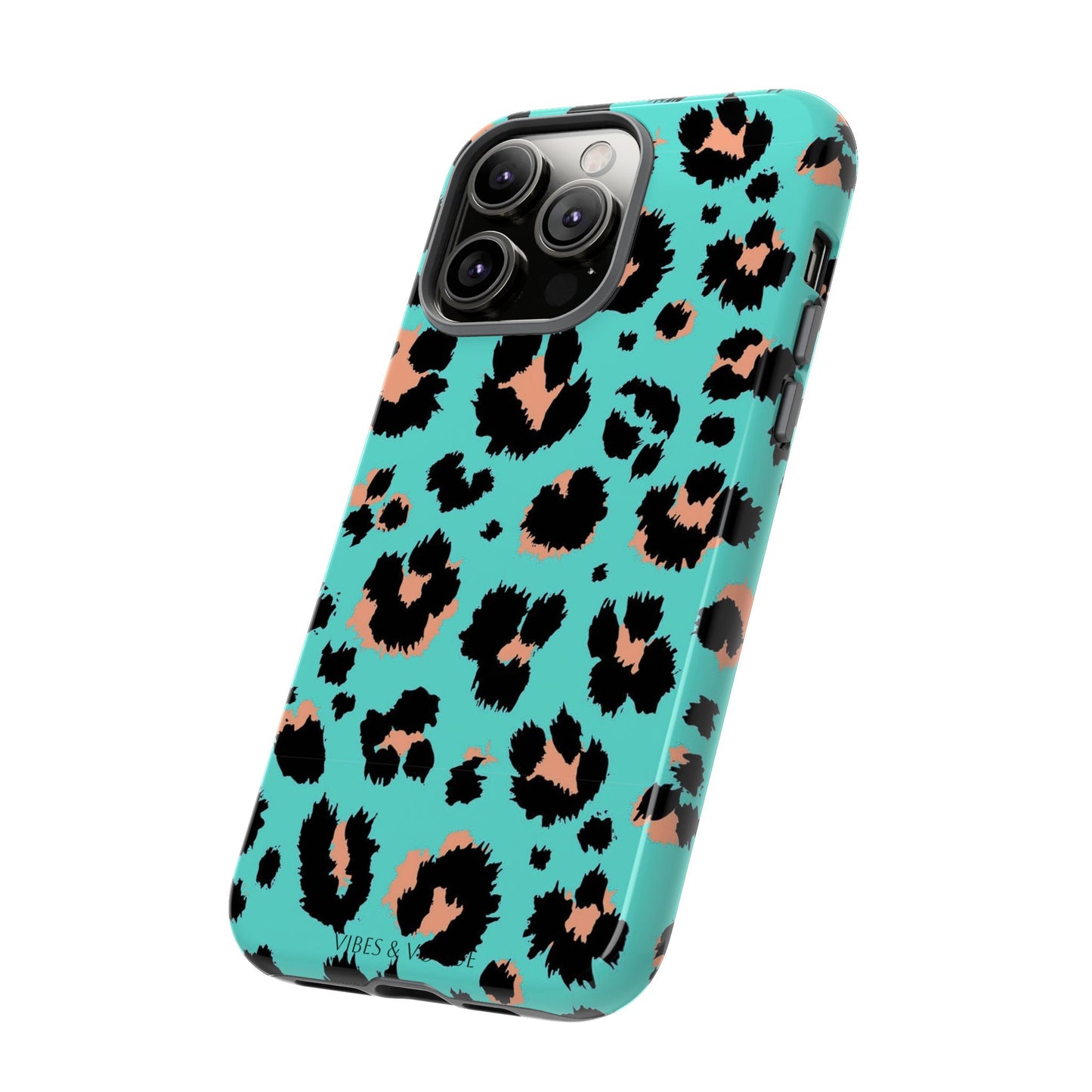 Leopard Print Phone Case, Tough Phone Case, Wild Style Accessory, Animal Print Cover, Stylish Phone Protection