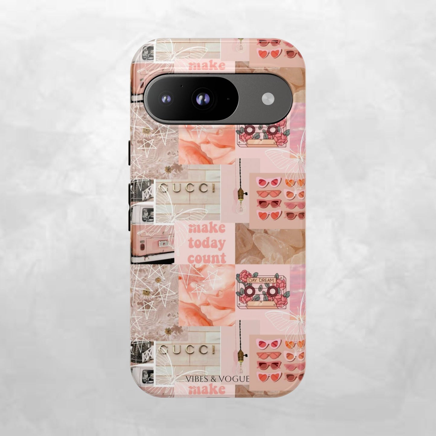 Stylish Phone Case for Trendsetters, Customizable Smartphone Cover, Vibes & Vogue Design, Floral Aesthetic Gift, Unique Tech Accessory