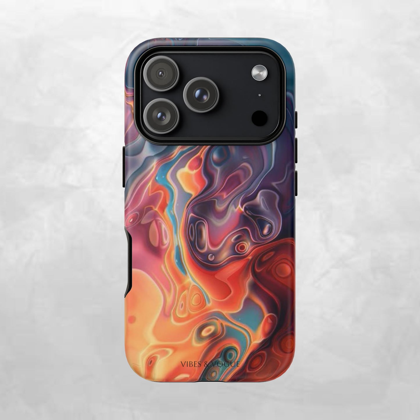 Colorful Phone Case, Abstract Print Cover, Tough Cases for Protection, Gift for Her, Modern Design, Trendy Mobile Accessory