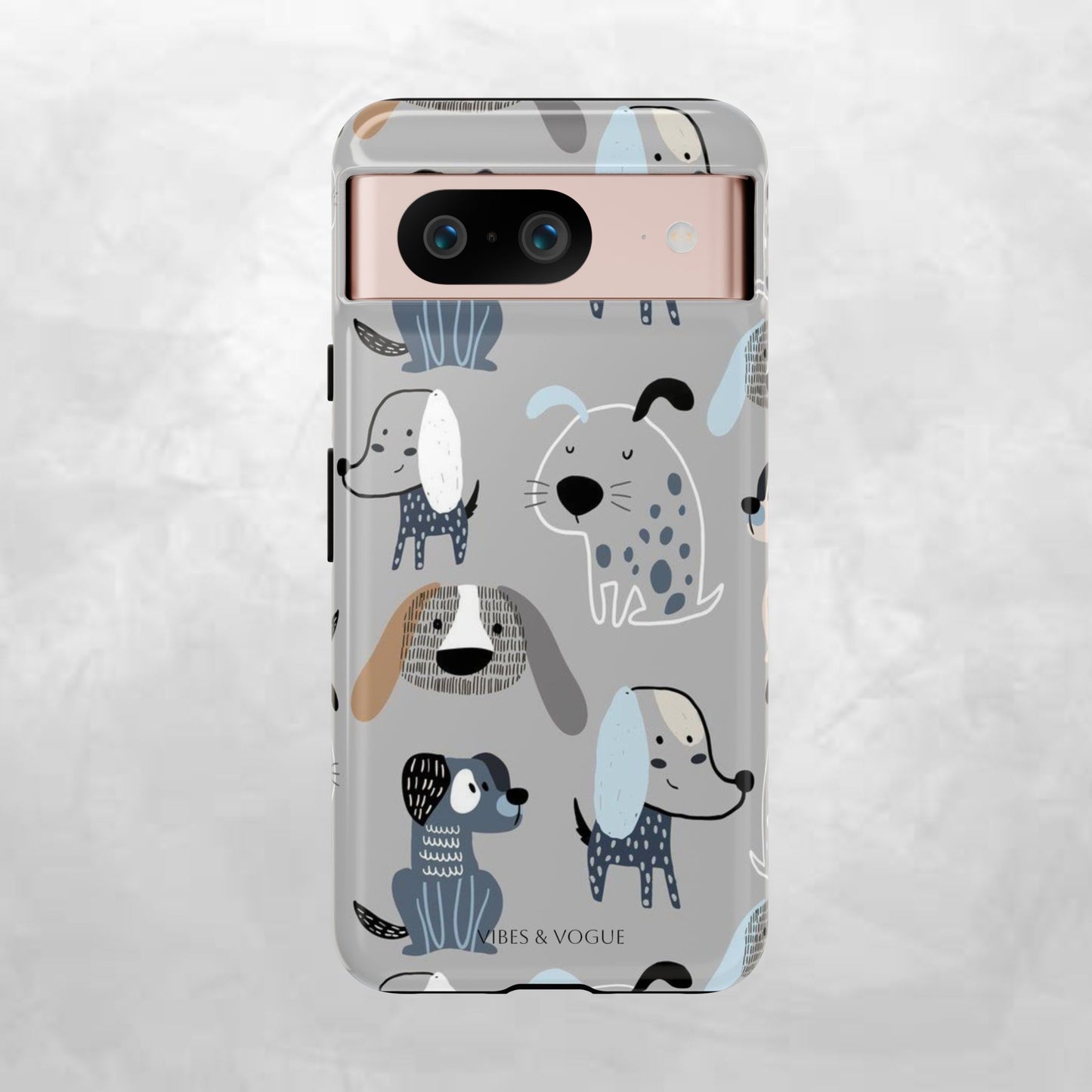 Dog Lover Phone Case, Cute Animal Design, Tough Cases for Pet Owners, Puppy Gifts, Birthday, Dog Lover Merchandise