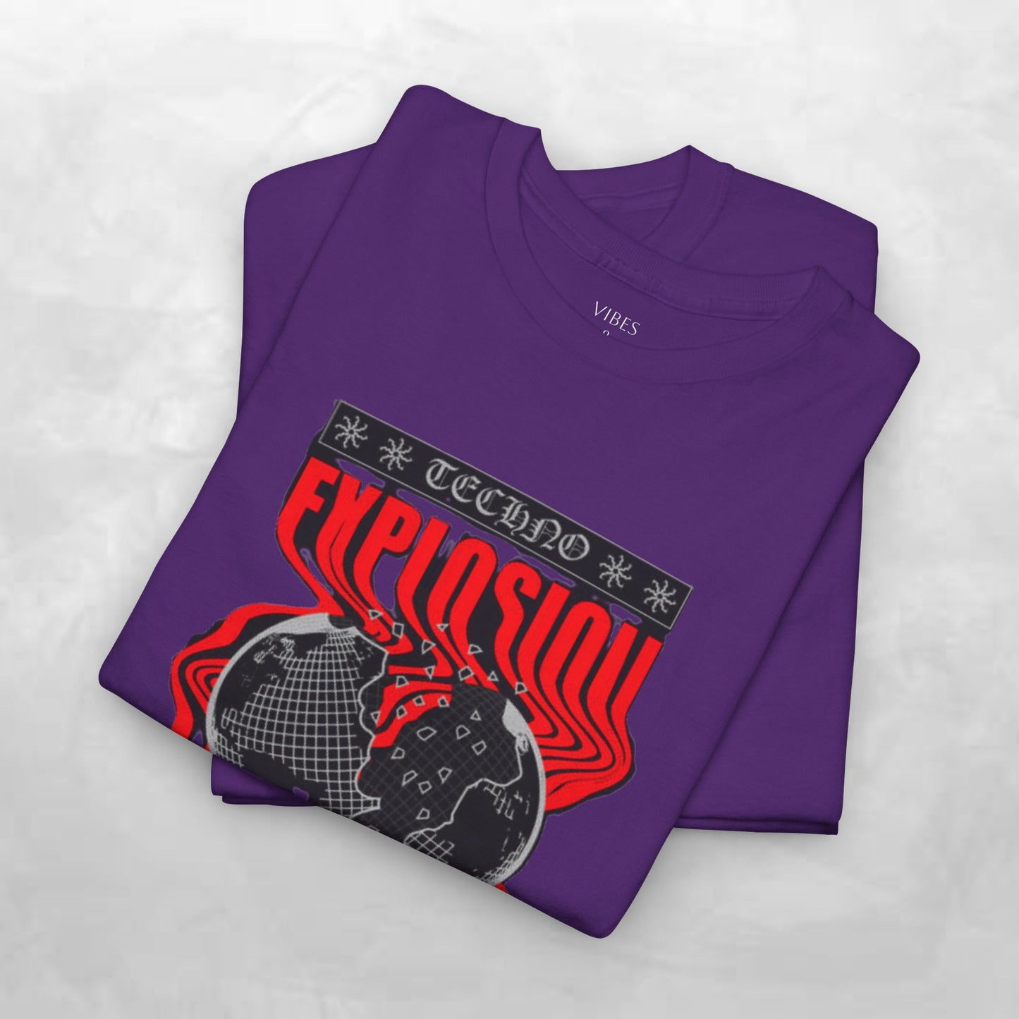 Graphic Tee for Music Lovers, Retro Explosion Design, Unisex Cotton Shirt, Perfect for Festivals, Concerts, Gift Idea