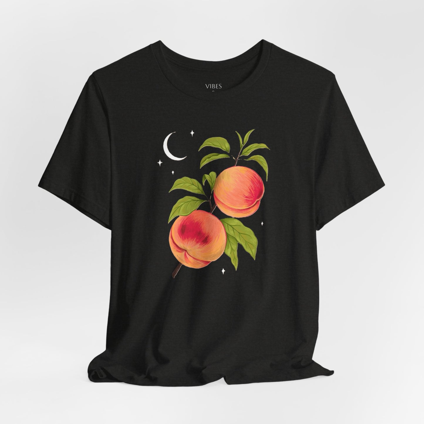 Peachy Summer Vibes Tee - Unisex Jersey Short Sleeve Shirt, Casual Wear, Gift for Her, Summer Fashion, Peach Design, Birthday Gift