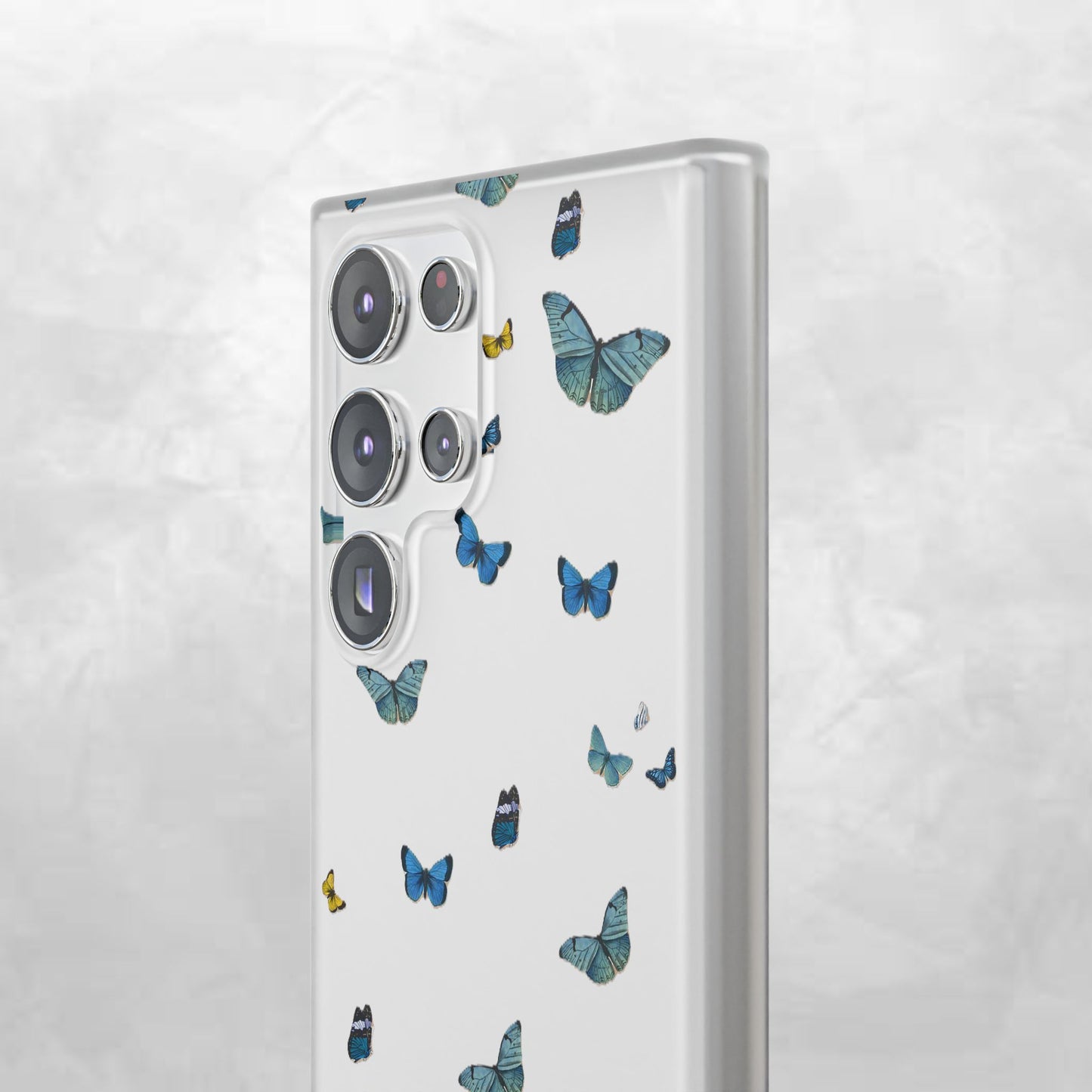 Butterfly Vibes Phone Case, Flexible Phone Cover, Elegant Phone Accessory, Gift for Nature Lovers, Spring Decor, Eco-Friendly Case