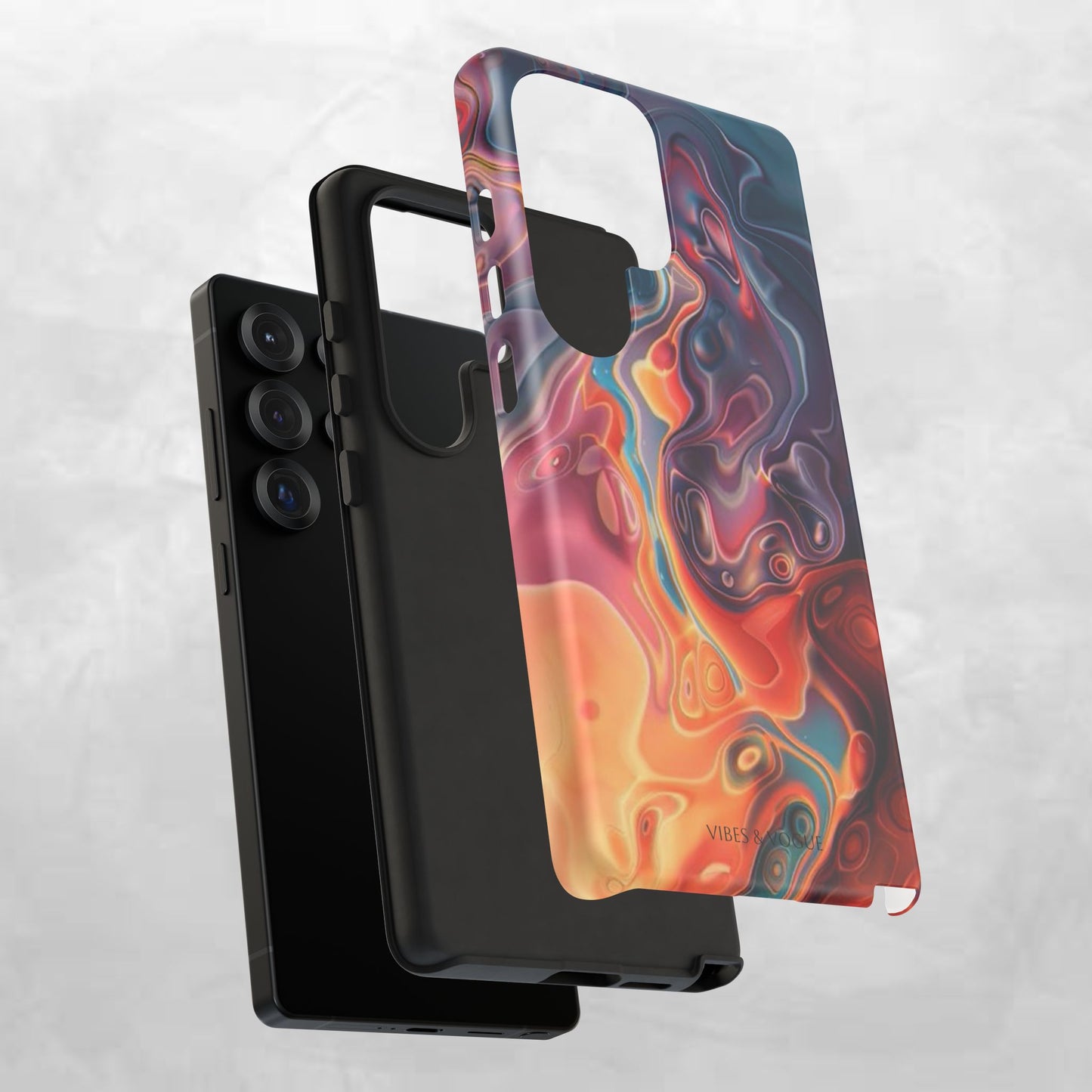 Colorful Phone Case, Abstract Print Cover, Tough Cases for Protection, Gift for Her, Modern Design, Trendy Mobile Accessory