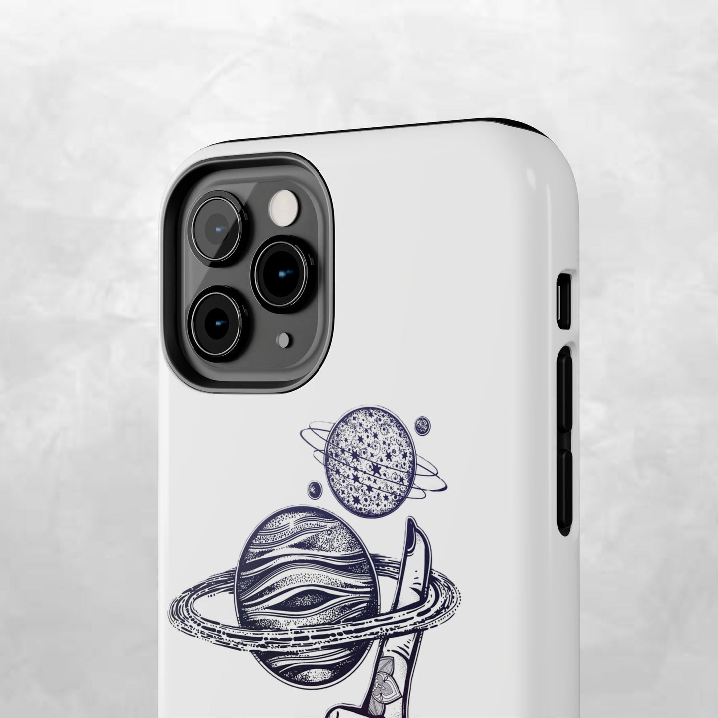 Cosmic Tattoo Phone Case, Unique Galaxy Cell Phone Cover, Gift for Astronomers, Trendy Space Phone Protector, Birthday and Holiday Gift