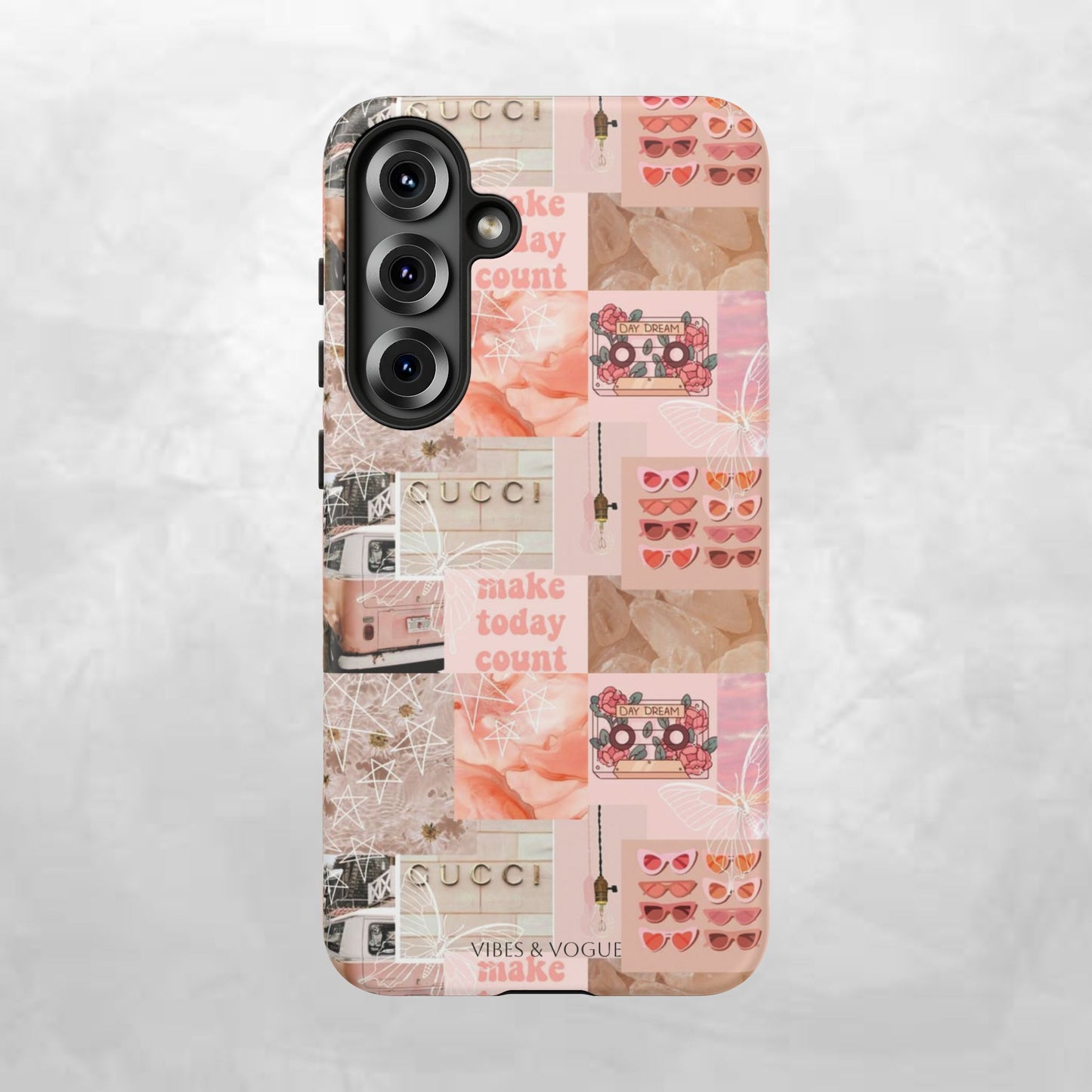 Stylish Phone Case for Trendsetters, Customizable Smartphone Cover, Vibes & Vogue Design, Floral Aesthetic Gift, Unique Tech Accessory