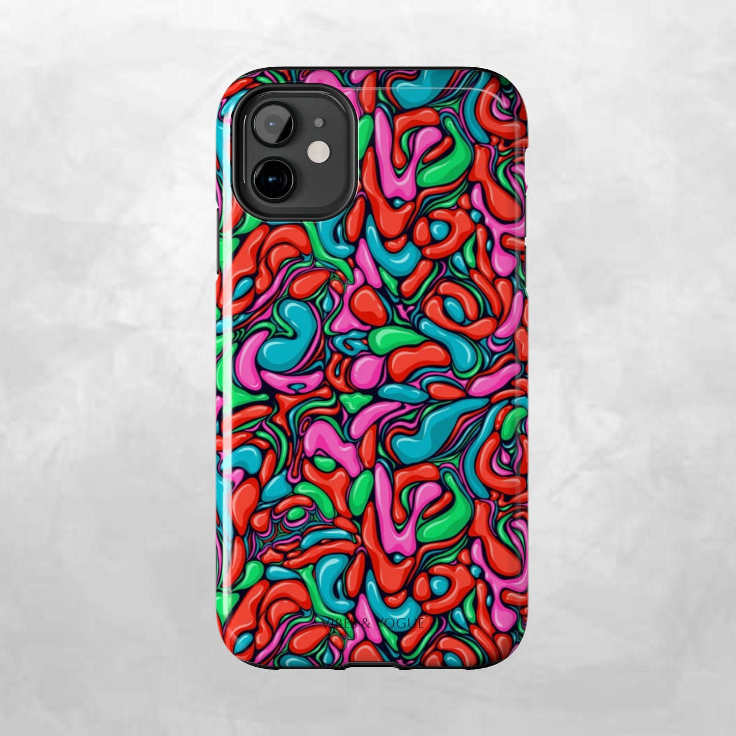 Vibrant Tough Phone Cases - Colorful Abstract Designs for Teens & Adults, Perfect Gift for Birthdays, Holidays, & Everyday Use