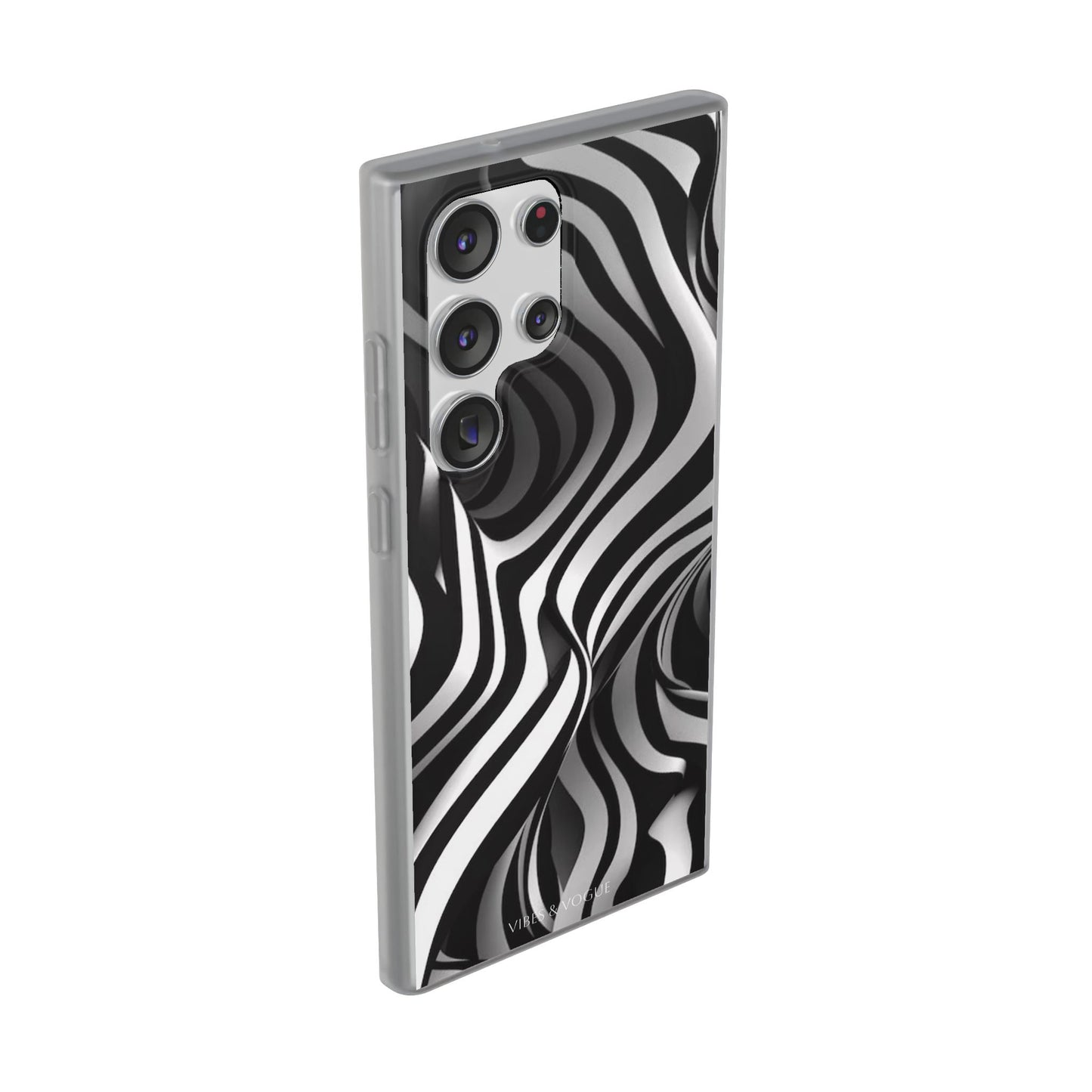 Stylish Phone Cases, Trendy Flexi Cases for iPhone, Black and White Art Case, Gifts for Him/Her, Phone Accessories, Unique Design