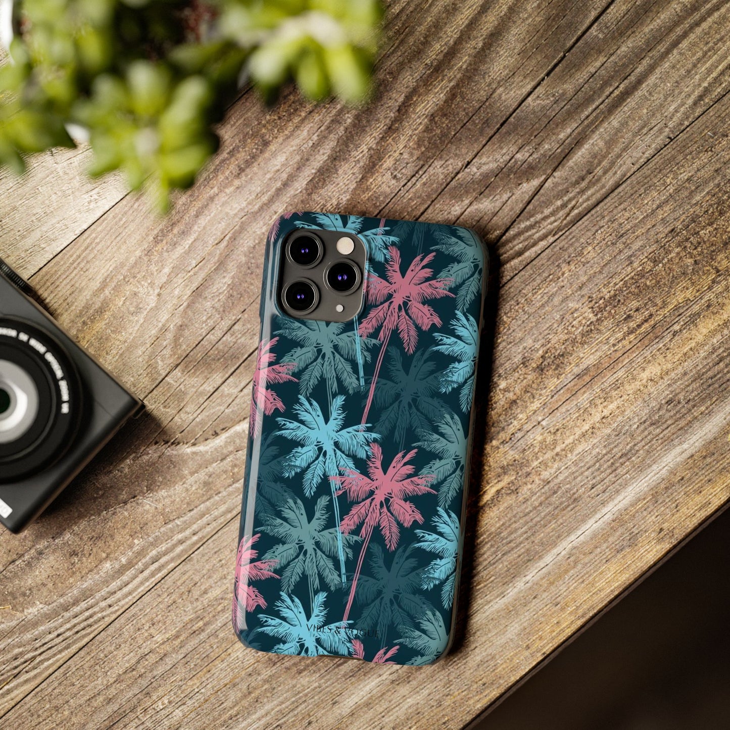 Tropical Vibes Slim Phone Case - Summer Botanical Design