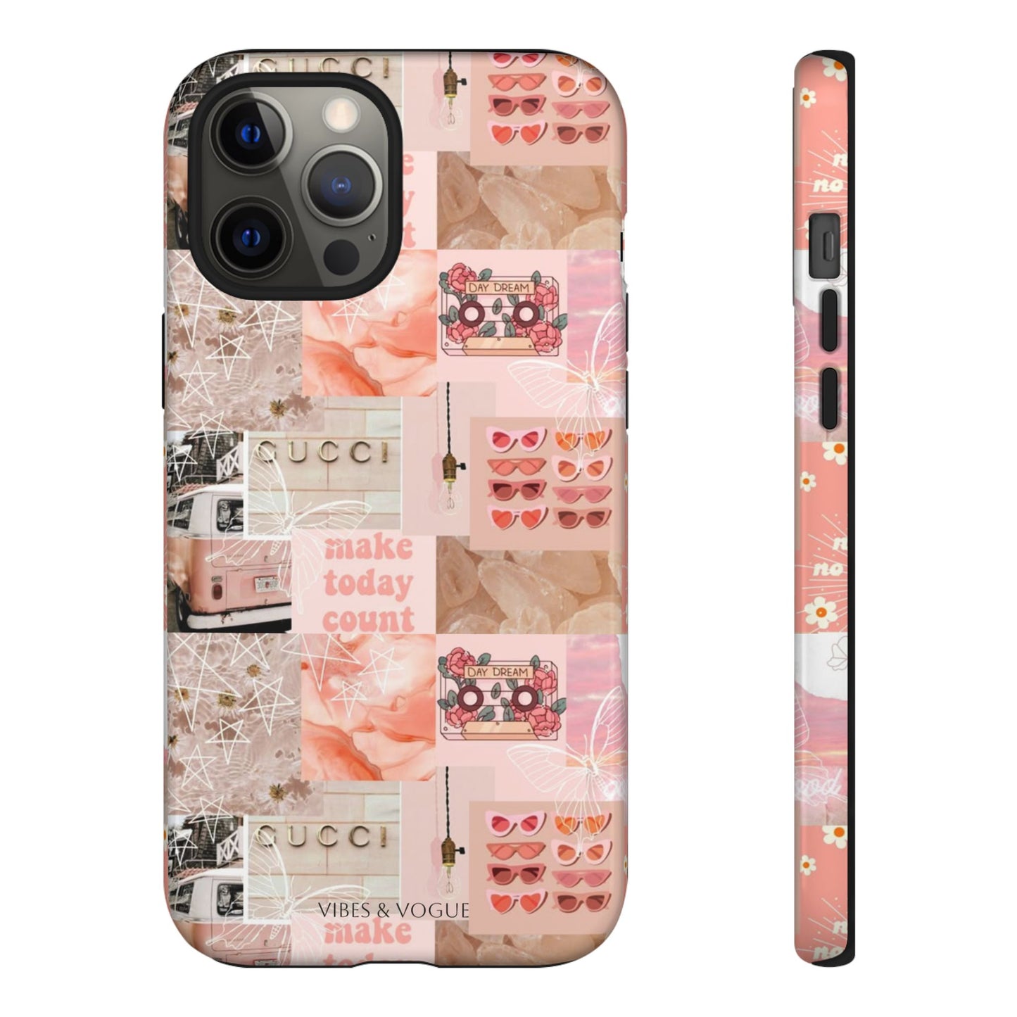Stylish Phone Case for Trendsetters, Customizable Smartphone Cover, Vibes & Vogue Design, Floral Aesthetic Gift, Unique Tech Accessory