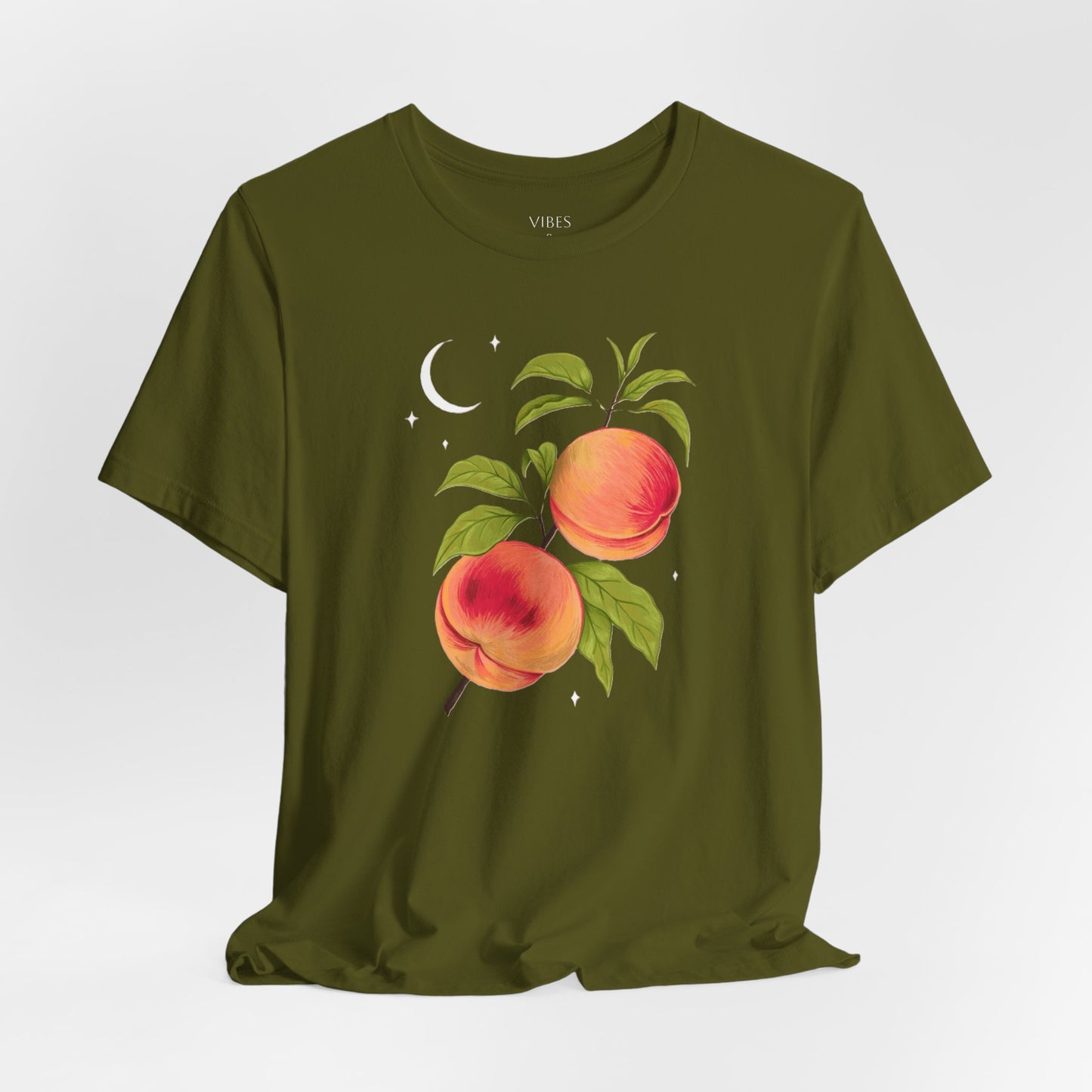 Peachy Summer Vibes Tee - Unisex Jersey Short Sleeve Shirt, Casual Wear, Gift for Her, Summer Fashion, Peach Design, Birthday Gift
