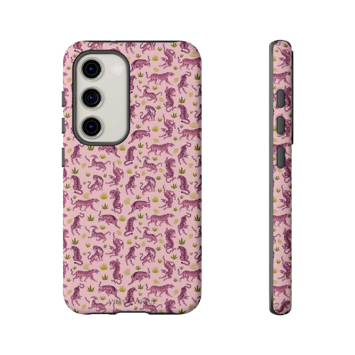 Pink Tiger Pattern Phone Case - Tough Cases