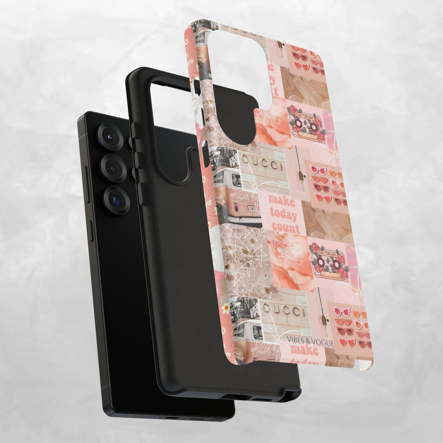 Stylish Phone Case for Trendsetters, Customizable Smartphone Cover, Vibes & Vogue Design, Floral Aesthetic Gift, Unique Tech Accessory
