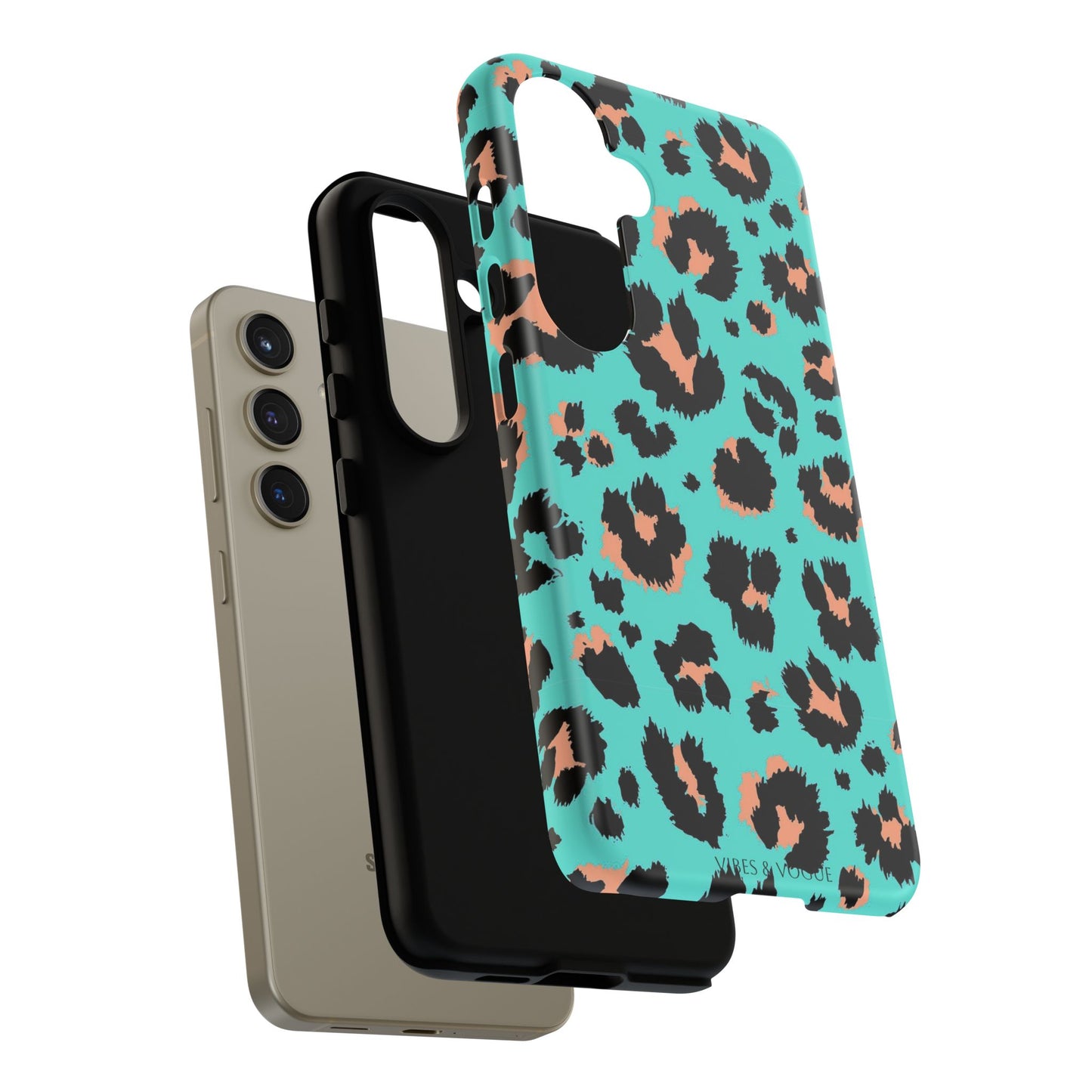 Leopard Print Phone Case, Tough Phone Case, Wild Style Accessory, Animal Print Cover, Stylish Phone Protection