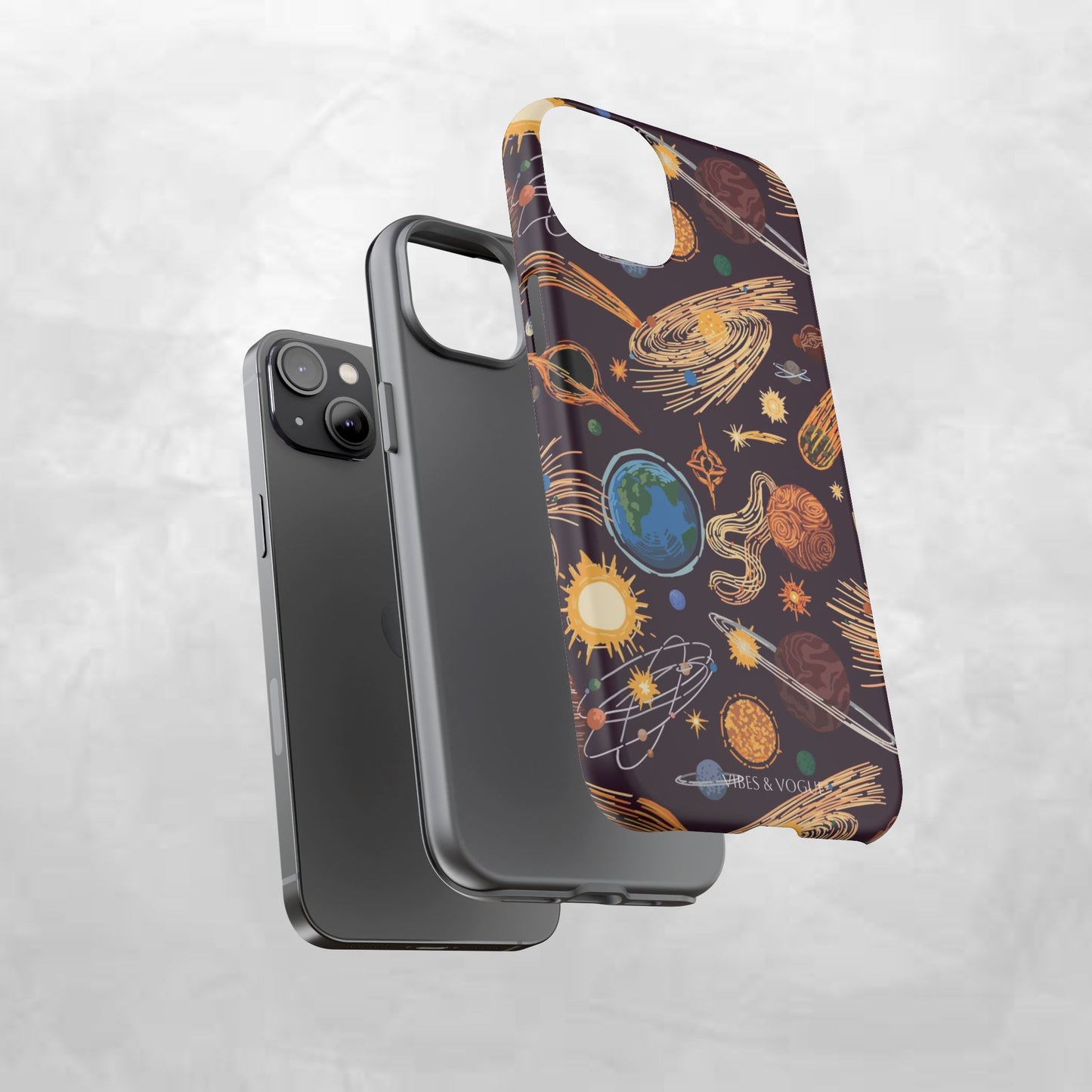 Space-Themed Phone Case - Cosmic Galaxy Design, Durable Protective Cover, Unique Gift, Celestial Lover's Accessory