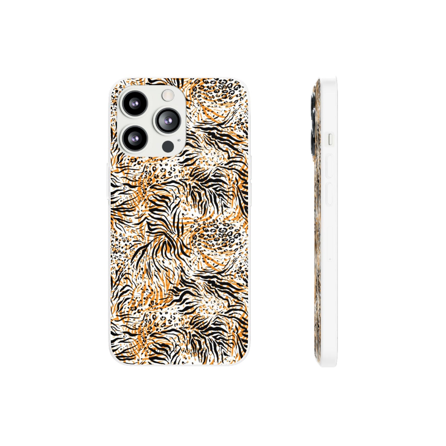 Wild Animal Print Flexi Case for iPhone - Fierce & Trendy Design