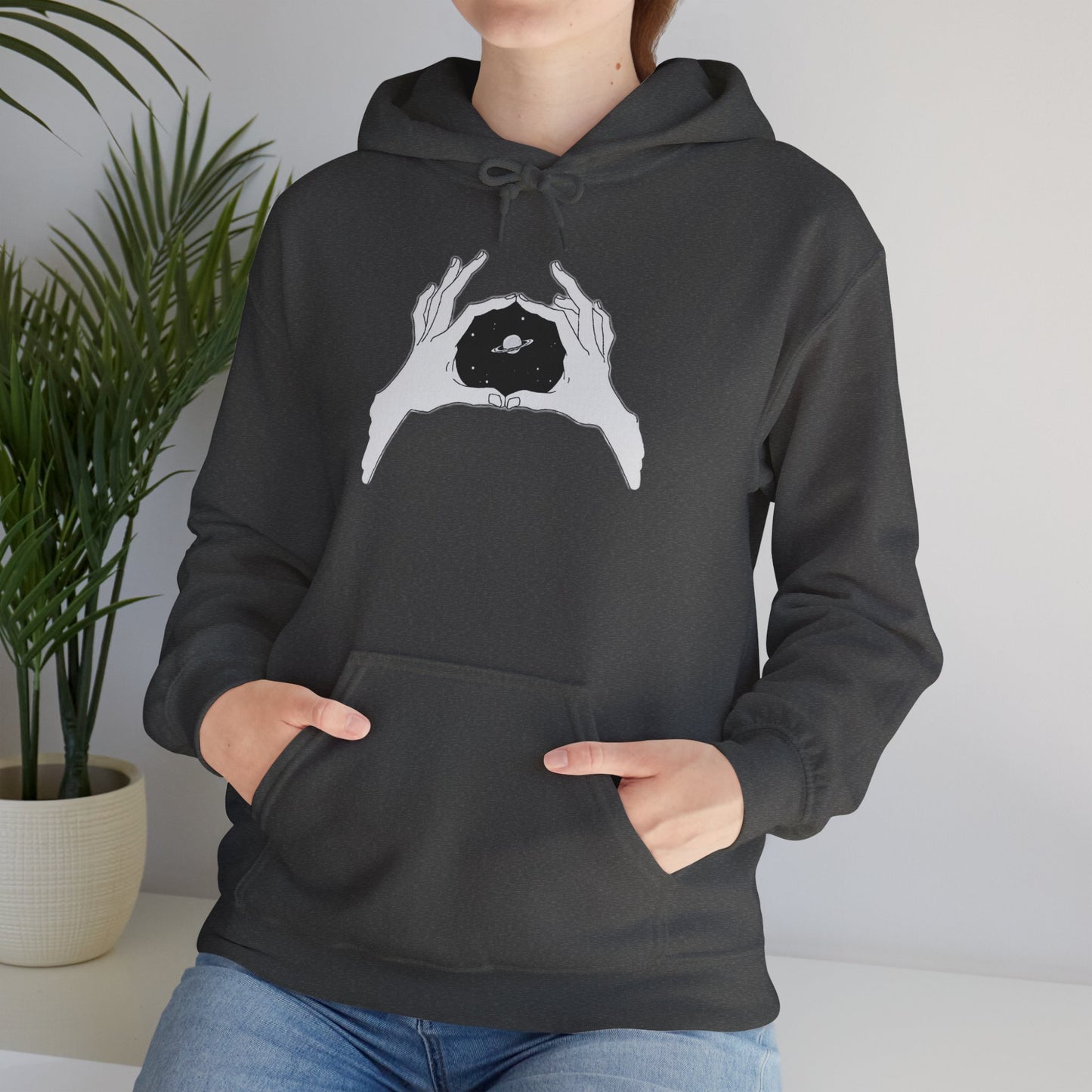 Artistic Hands Unisex Hooded Sweatshirt - Cozy Gift for Art Lovers, Black Hoodie, Unique Graphic Sweatshirt, Stylish Everyday Wear, [...]