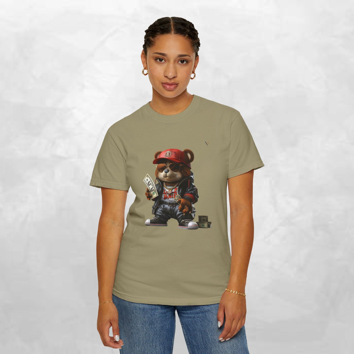 Urban Graffiti Bear T-Shirt, Streetwear Tee, Unisex Graphic Tee, Casual Wear, Gift for Hip-Hop Lovers, Fun and Trendy Fashion