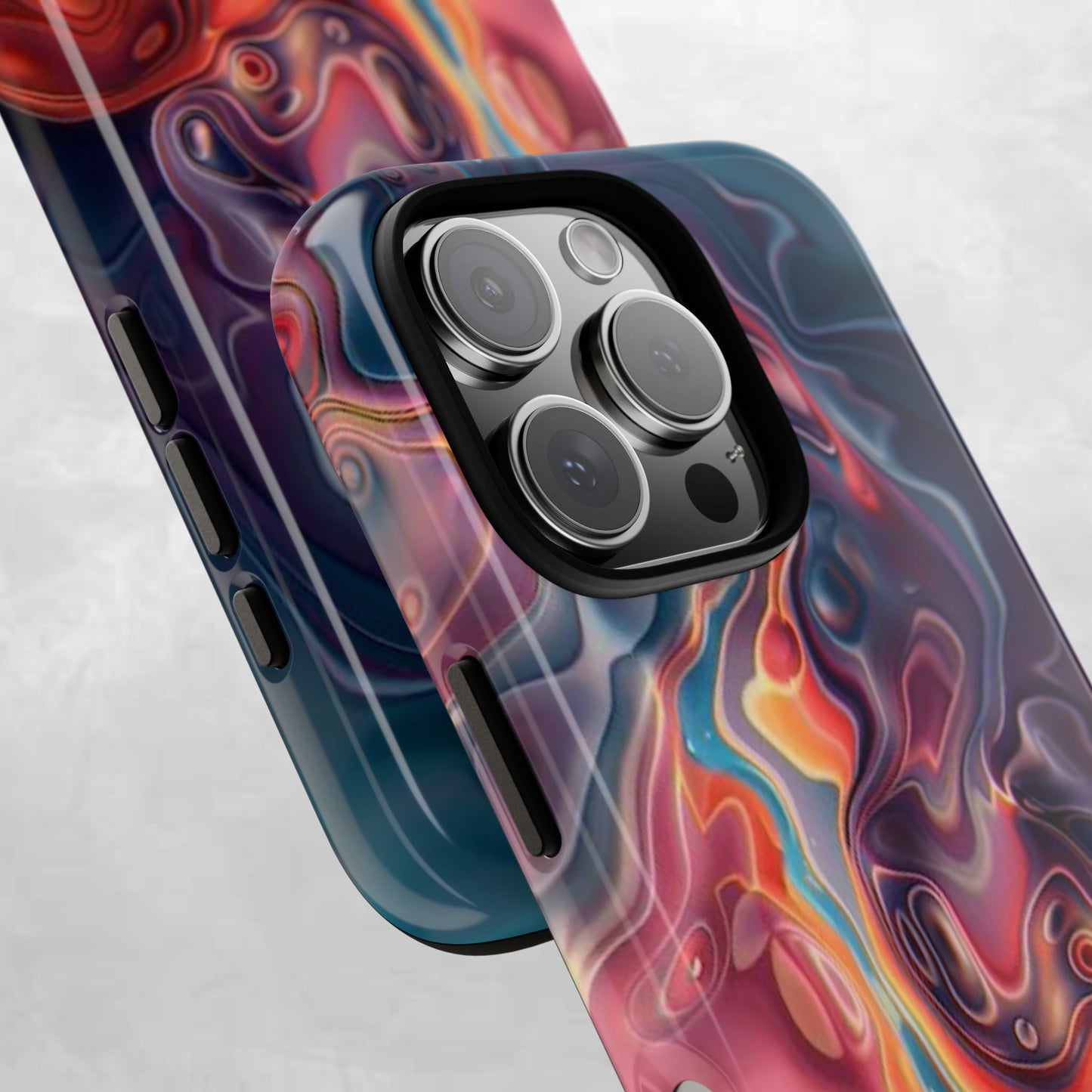 Colorful Phone Case, Abstract Print Cover, Tough Cases for Protection, Gift for Her, Modern Design, Trendy Mobile Accessory