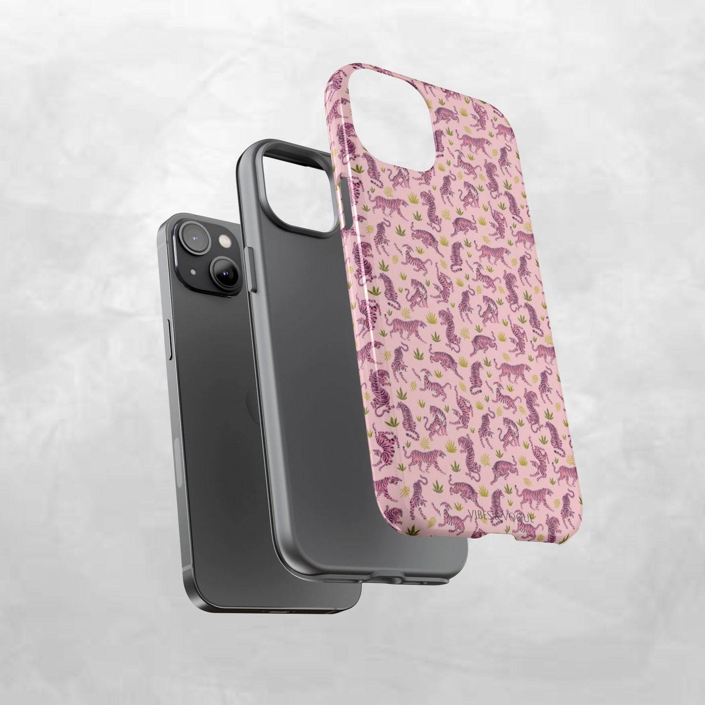 Pink Tiger Pattern Phone Case - Tough Cases