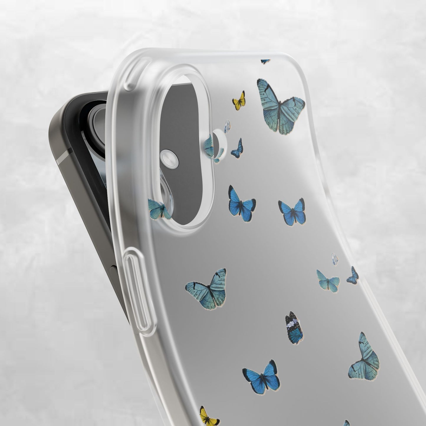 Butterfly Vibes Phone Case, Flexible Phone Cover, Elegant Phone Accessory, Gift for Nature Lovers, Spring Decor, Eco-Friendly Case