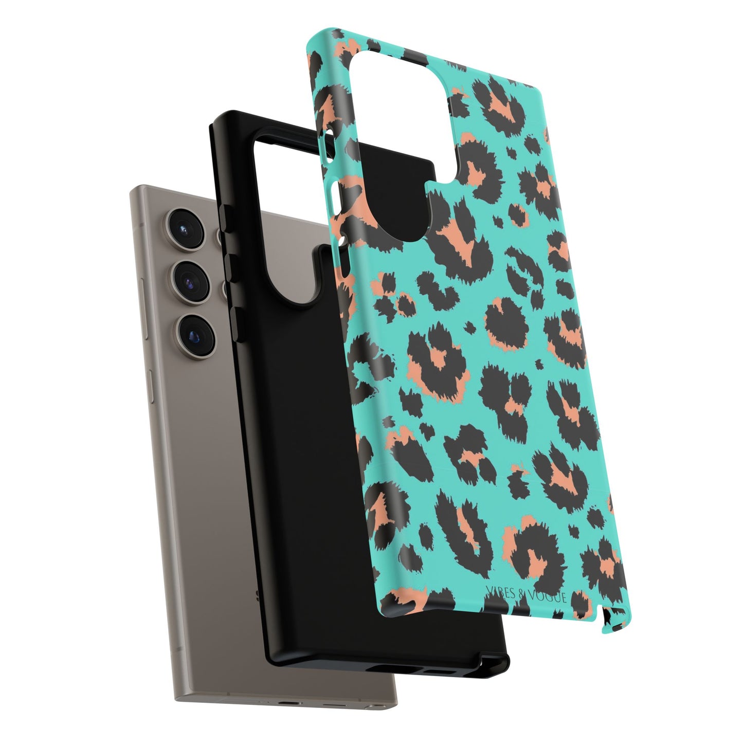 Leopard Print Phone Case, Tough Phone Case, Wild Style Accessory, Animal Print Cover, Stylish Phone Protection