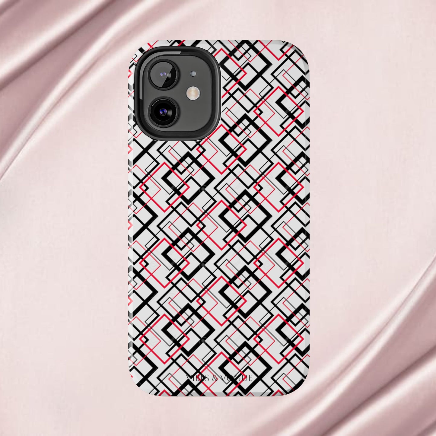 Stylish Geometric Tough Phone Case - Modern Design for Trendsetters