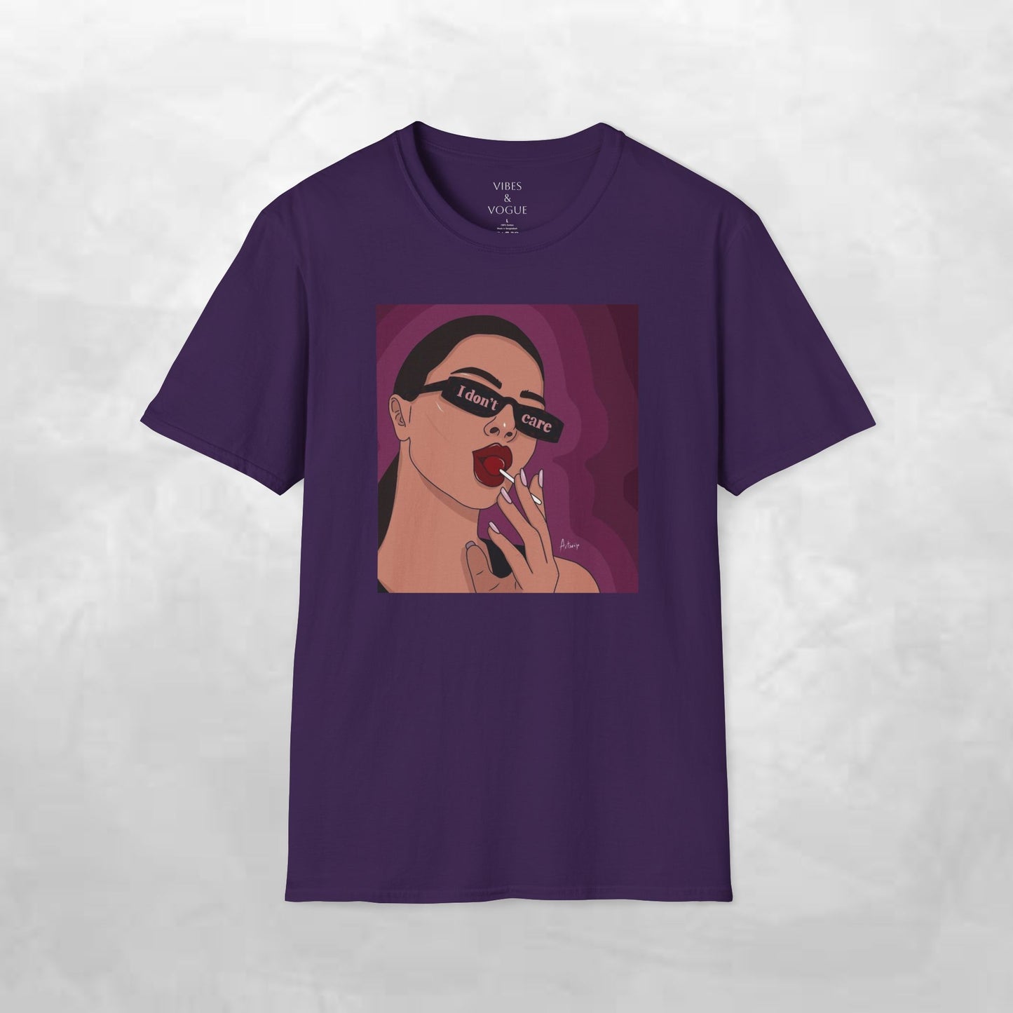 I Don't Care Graphic Unisex Softstyle T-Shirt – Casual Chic for Everyday Wear