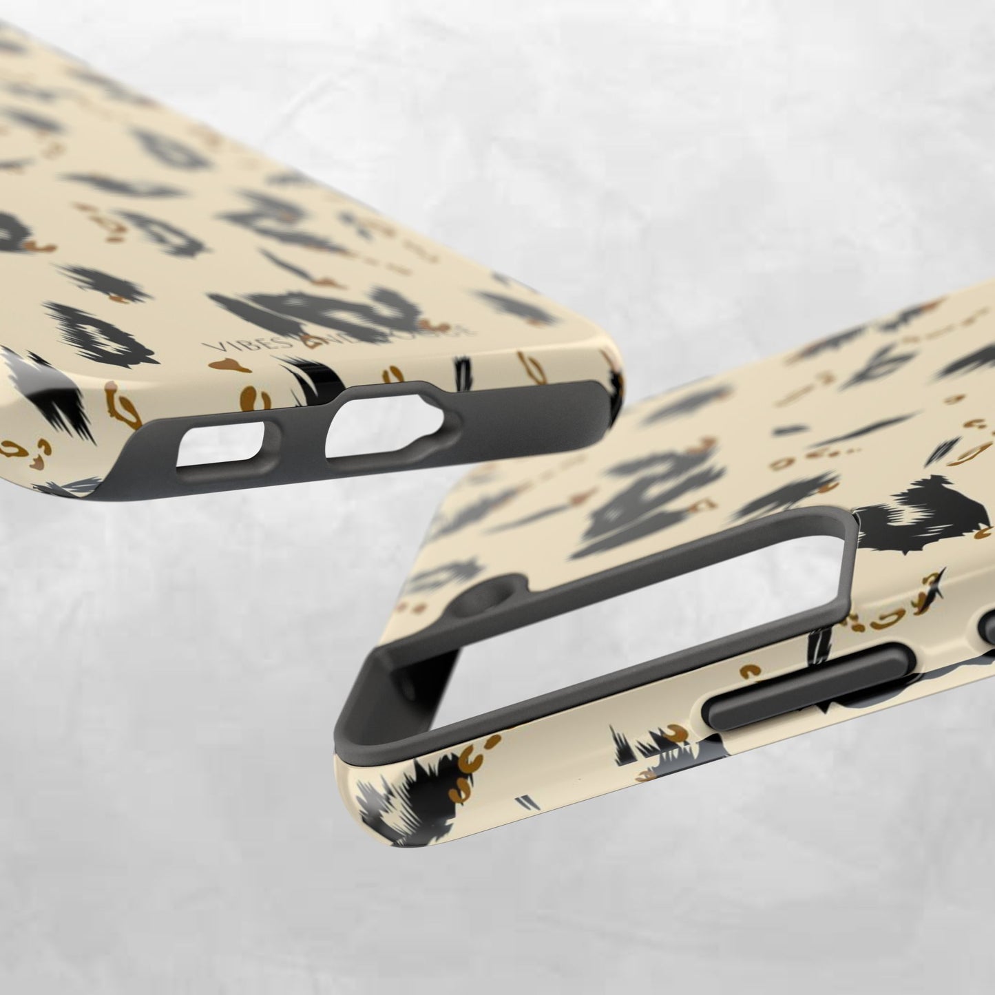 Leopard Splash Tough Phone Case — Protective Animal Print iPhone Cover